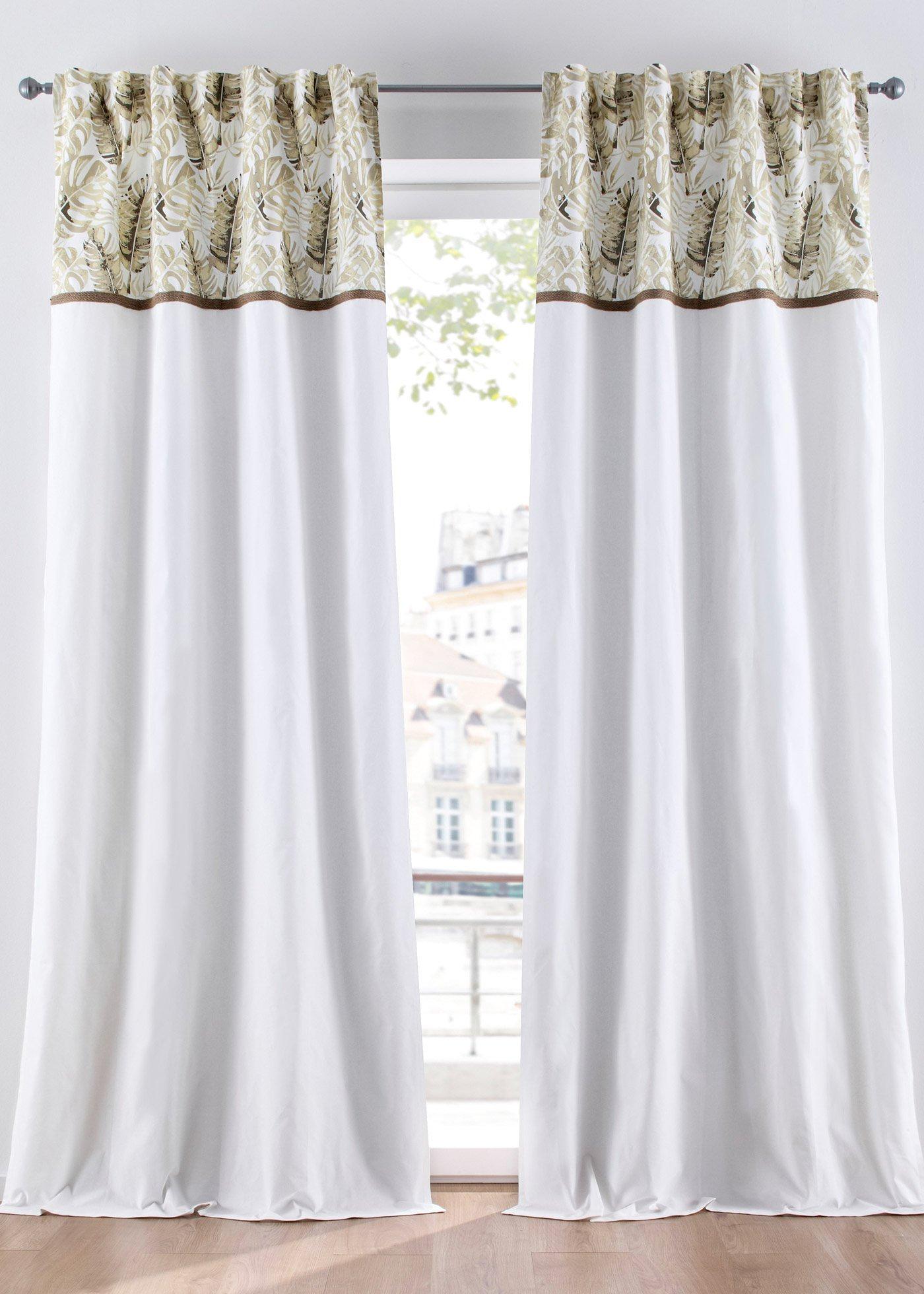 Panneau en coton bio avec bordure imprimée (1 pce.)