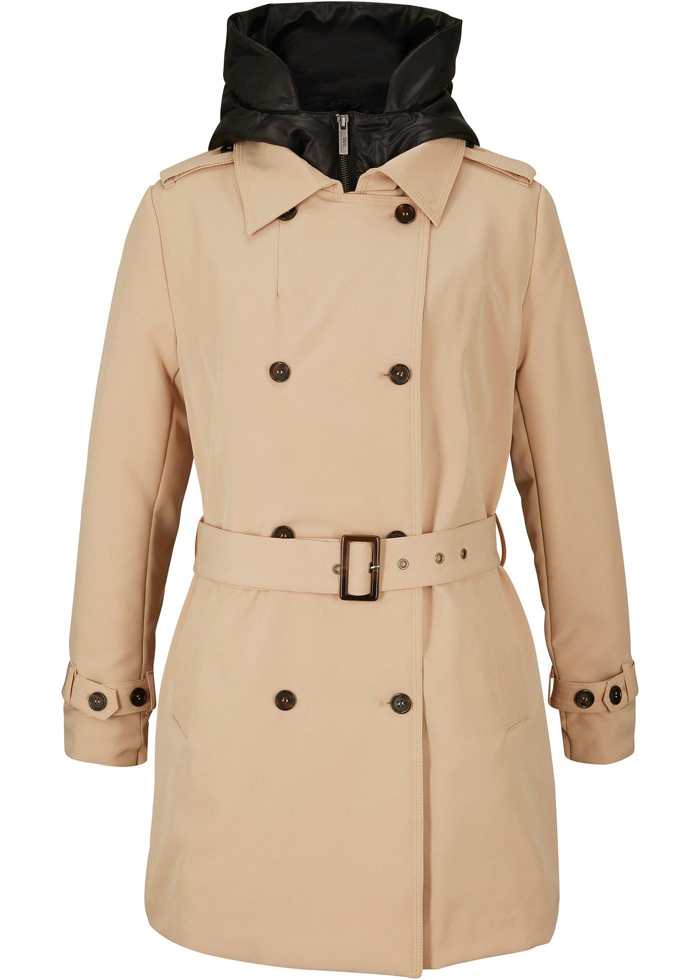 Trench-coat avec doublure dans un style 2 en 1