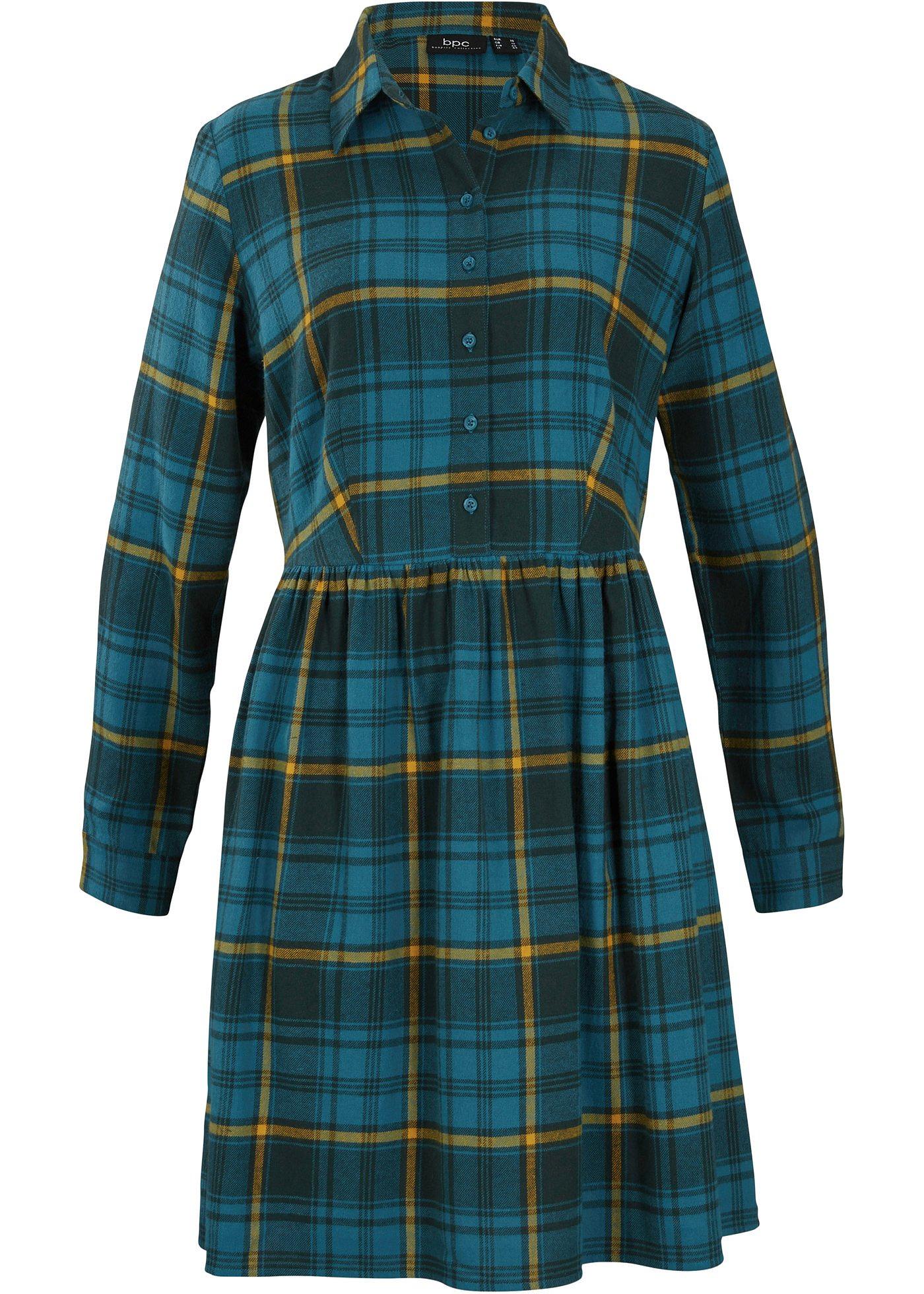 Robe en flanelle à carreaux