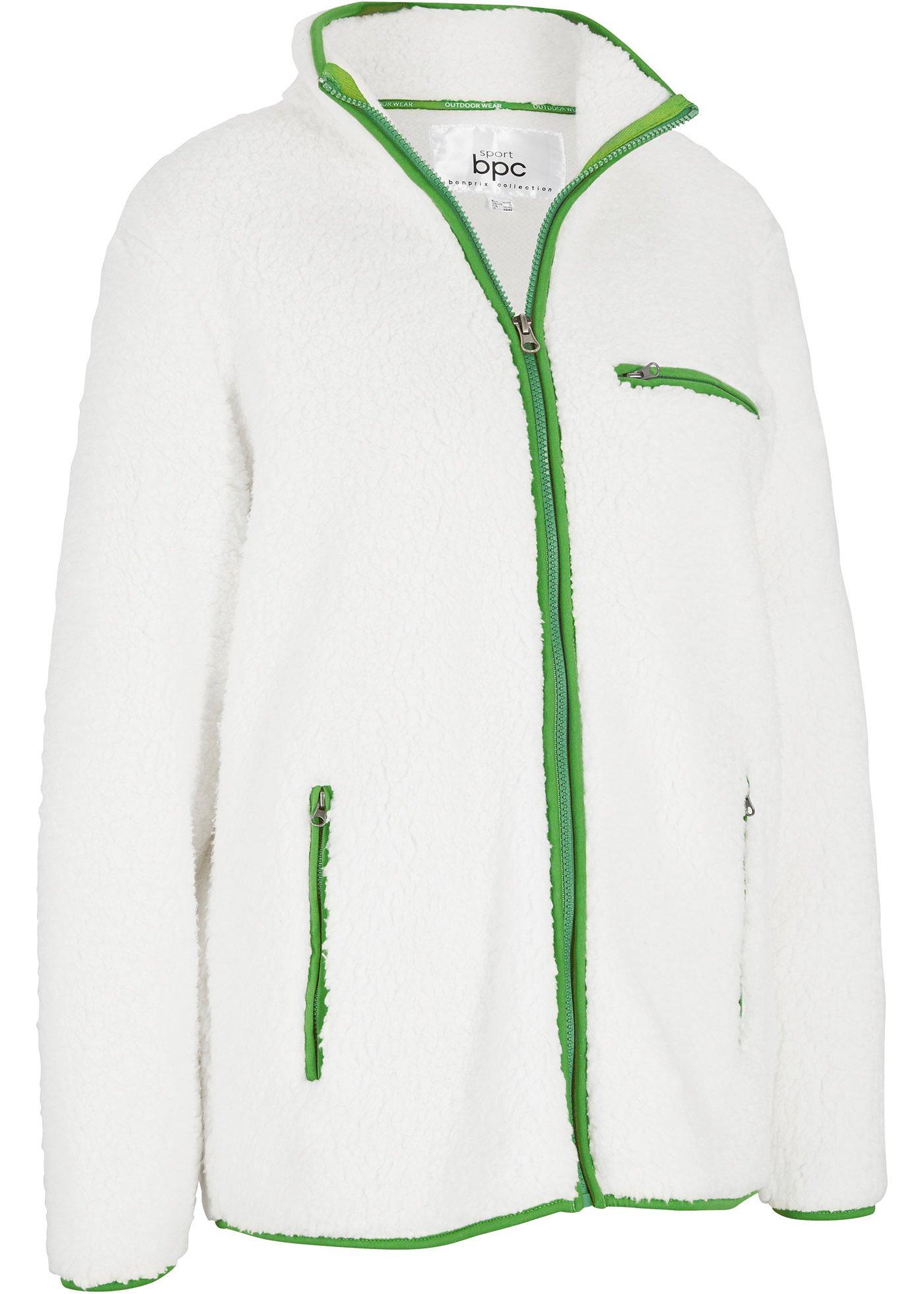 Veste en polaire peluche, manches longues