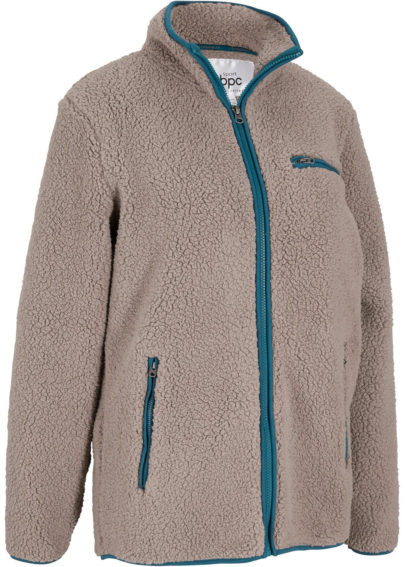 Veste en polaire peluche, manches longues