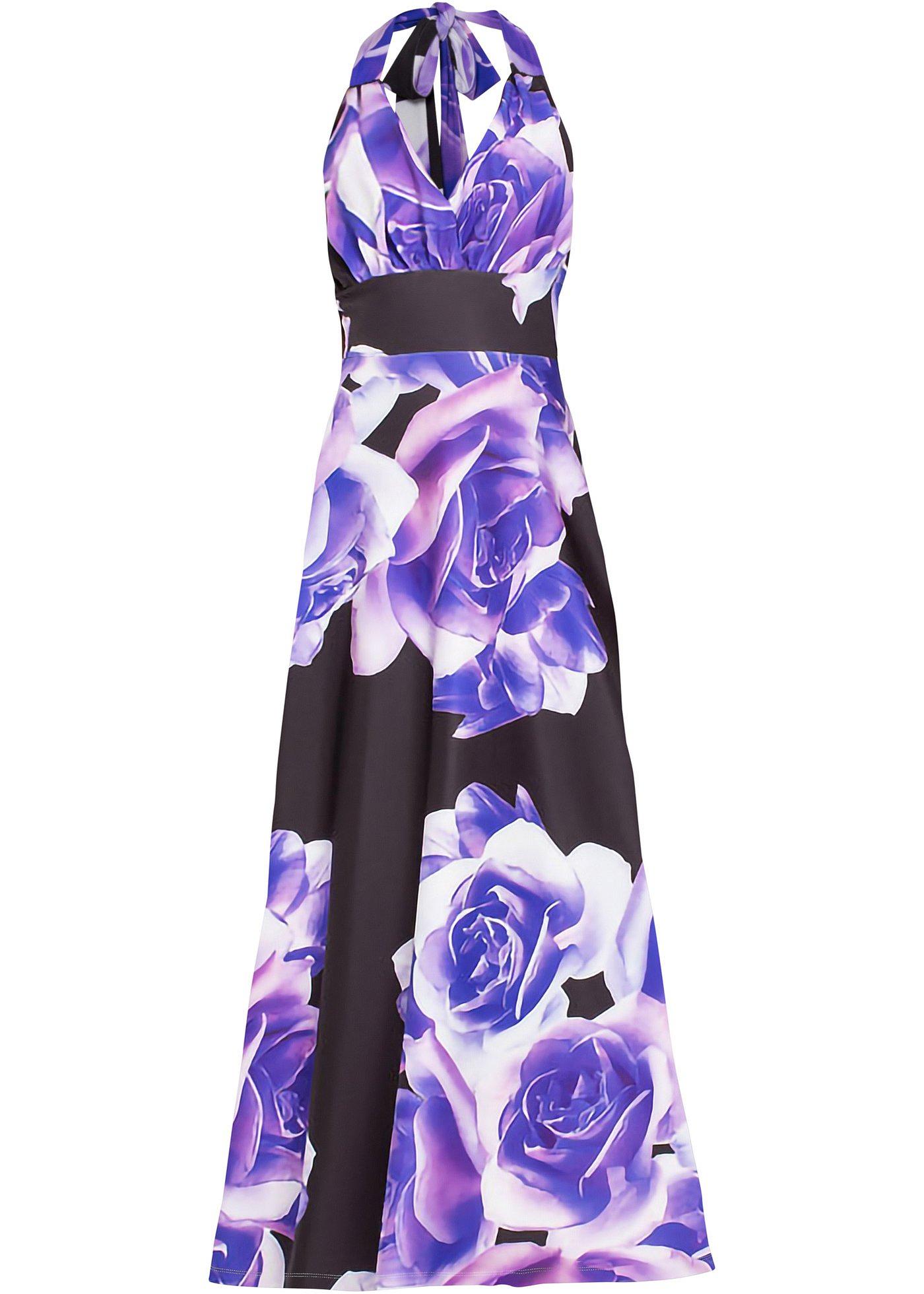 Robe à imprimé floral en taille courte