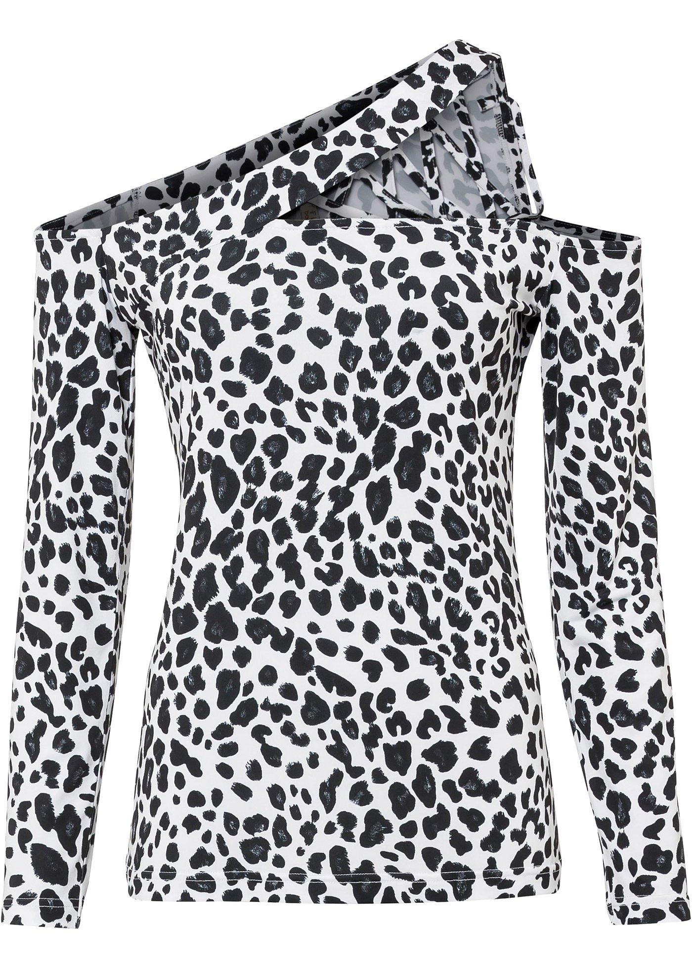 T-shirt épaules dénudées asymétrique