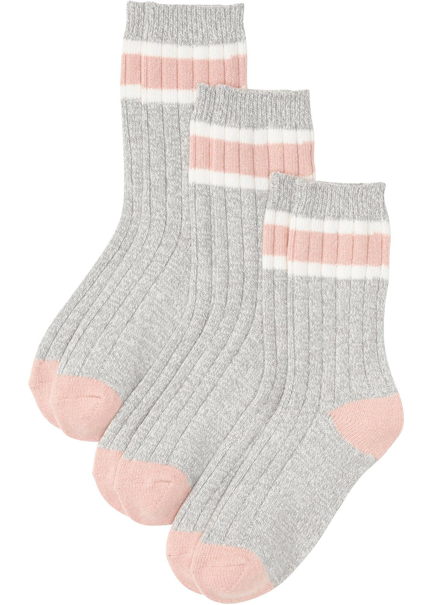 Lot de 3 paires de chaussettes côtelées en matière douce