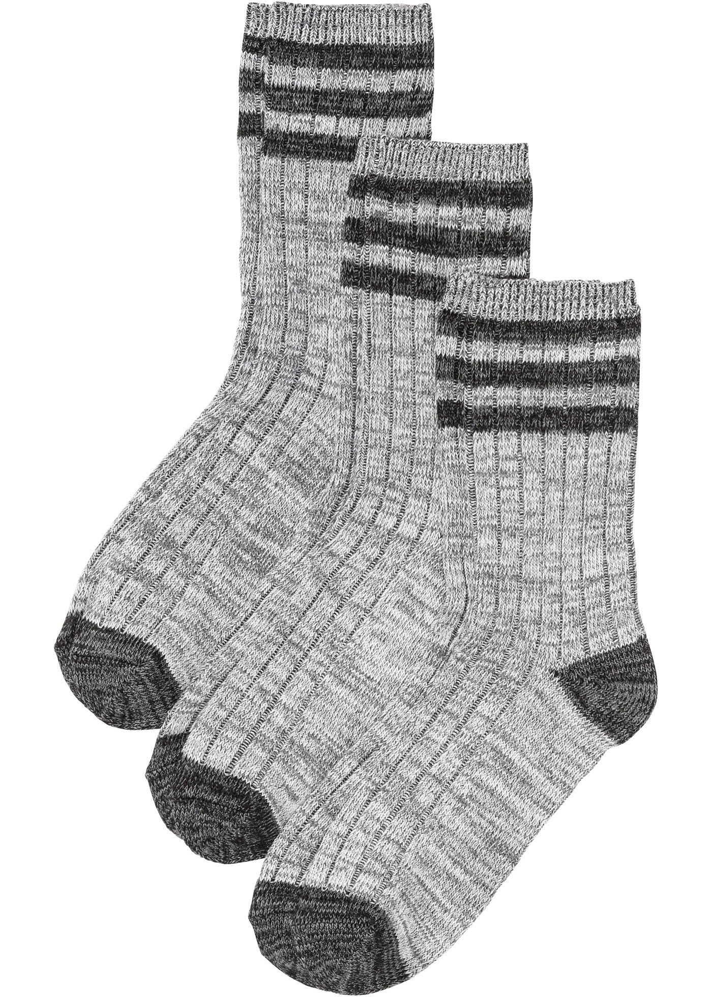 Lot de 3 paires de chaussettes côtelées