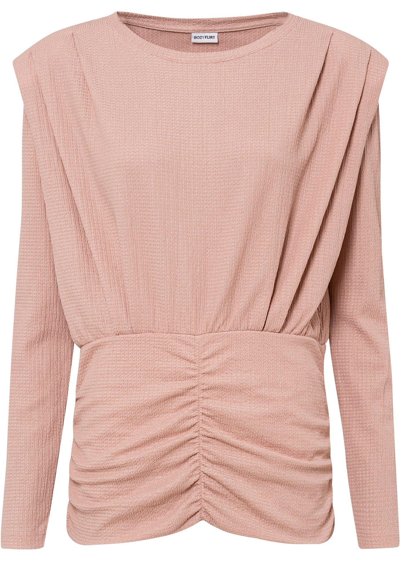 T-shirt manches longues à épaulettes