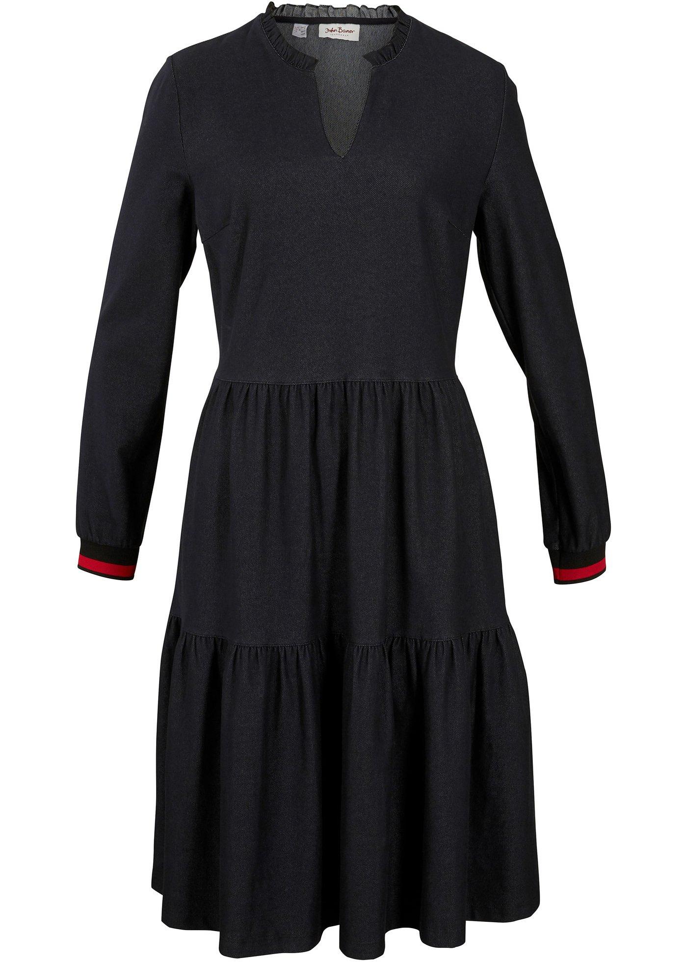 Robe en jersey effet jean