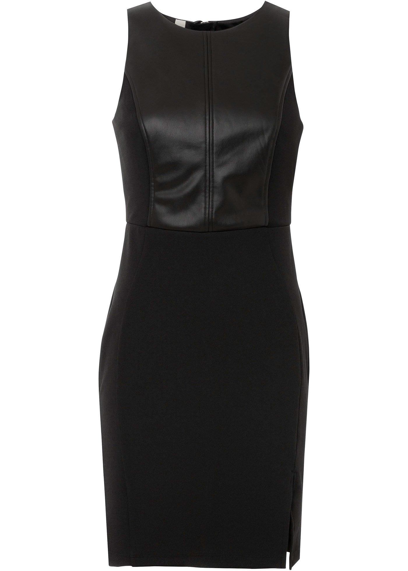 Robe avec synthétique imitation cuir