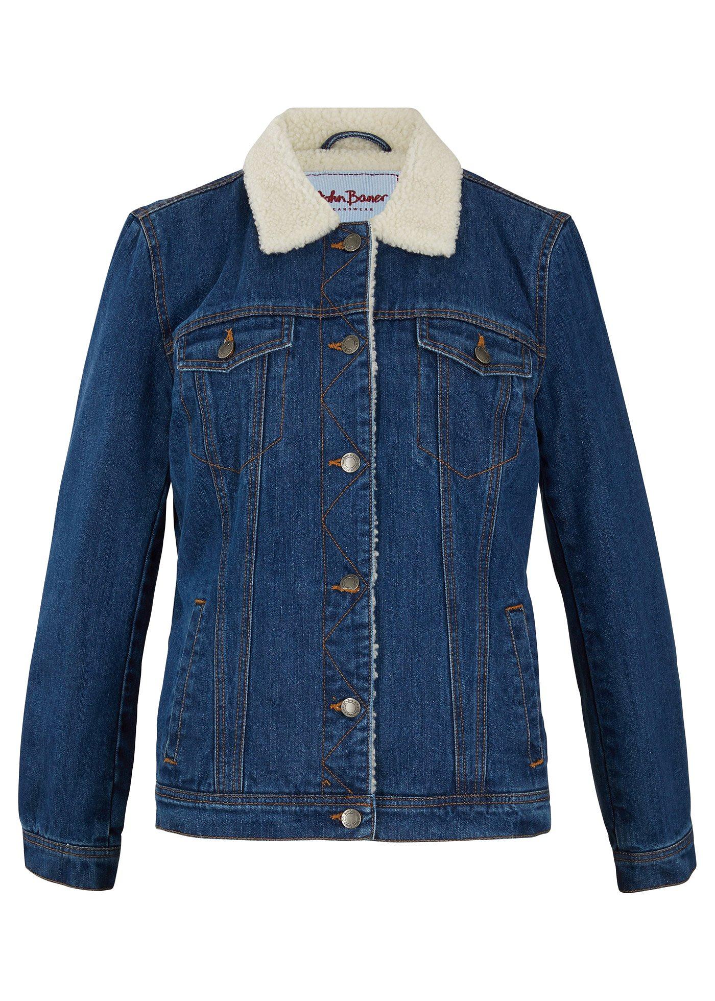 Veste en jean avec fourrure synthétique