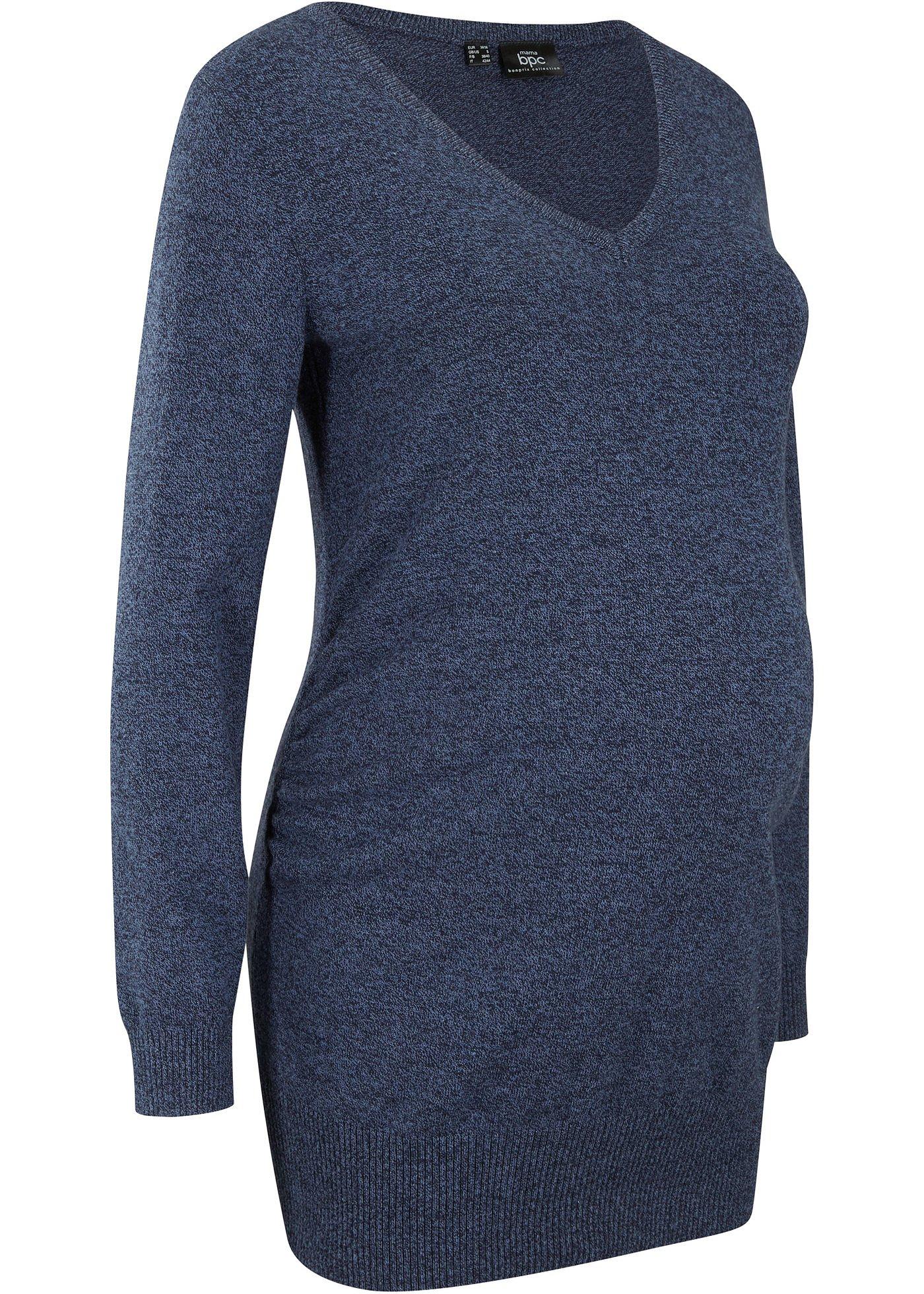 Pull long de grossesse avec coton recyclé