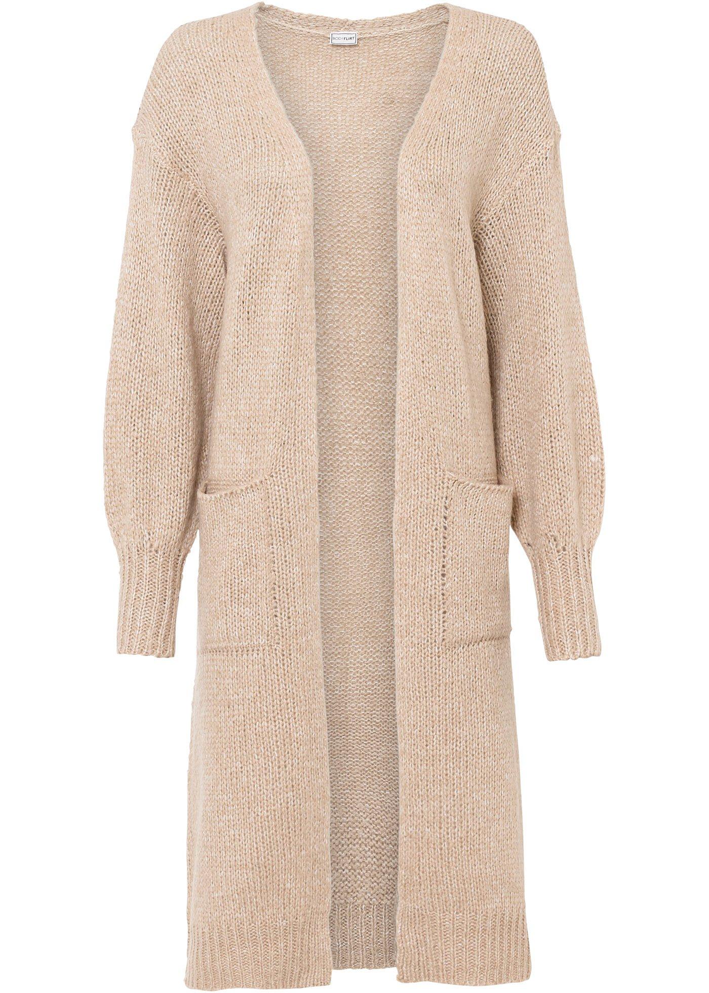 Manteau en maille, taille courte