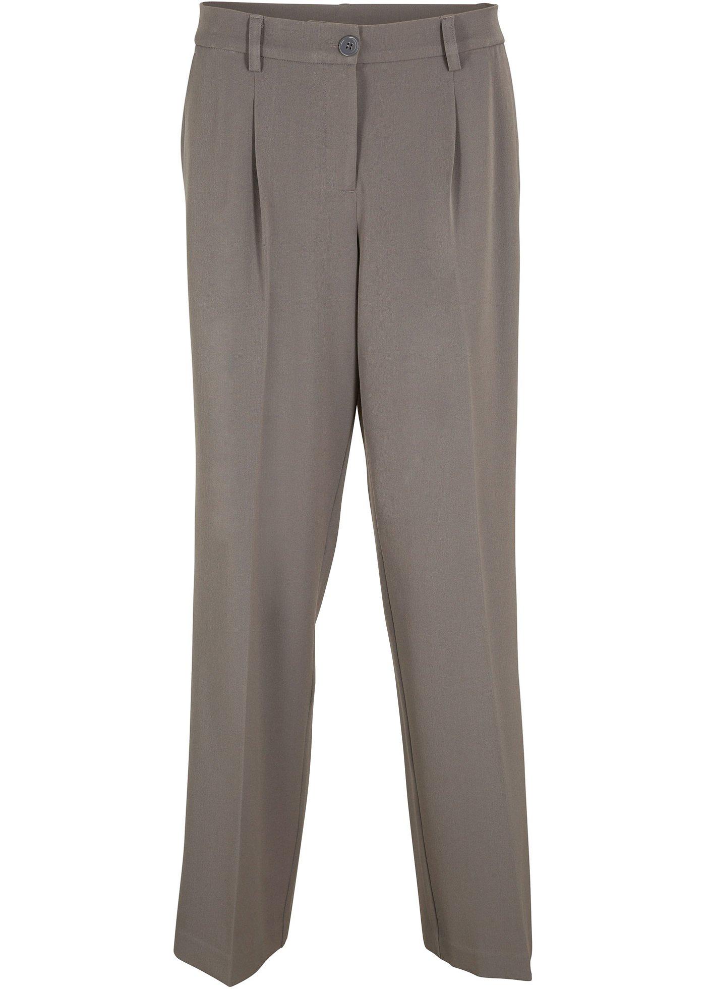 Pantalon à pinces, jambes larges