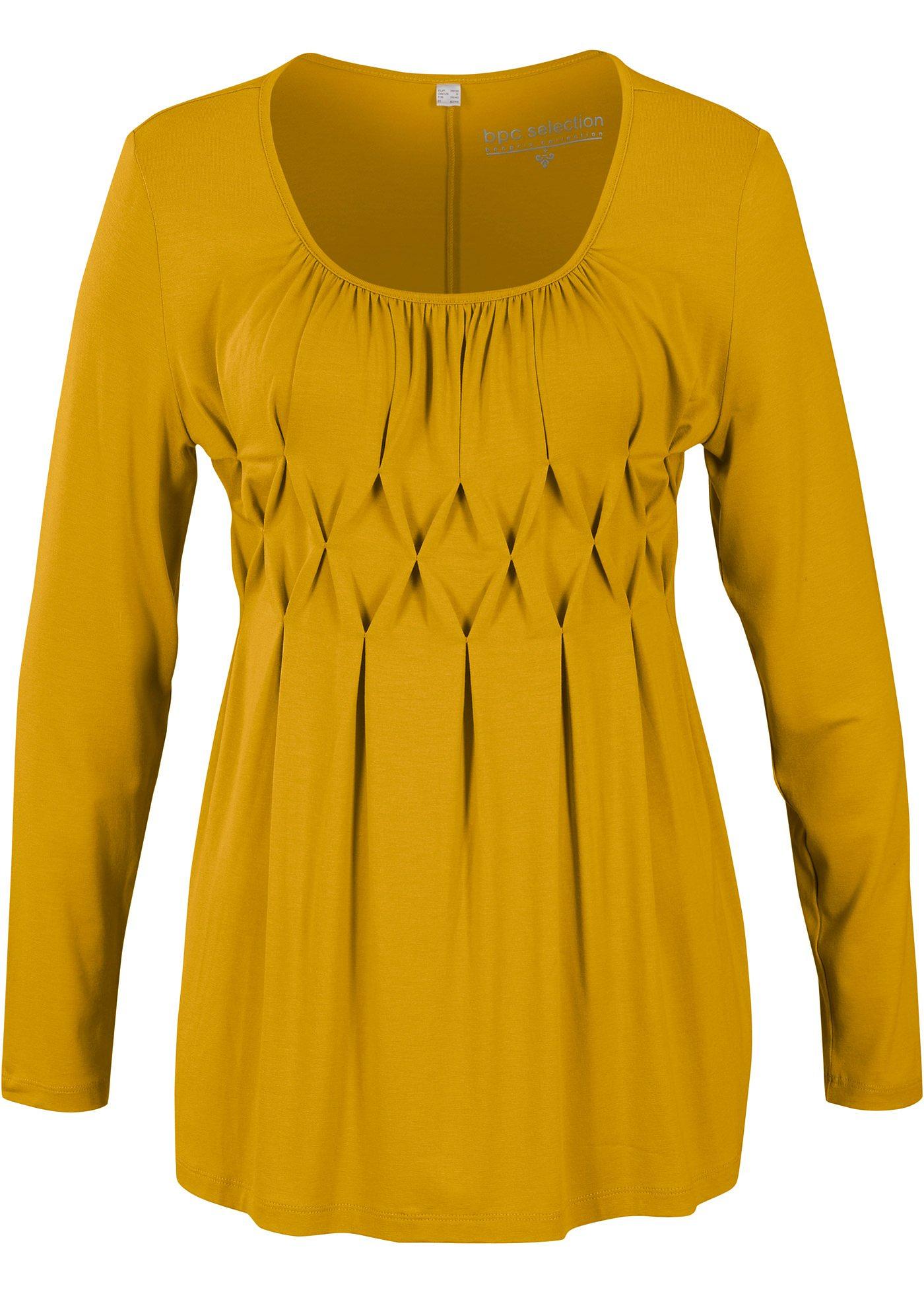 T-shirt manches longues à plis