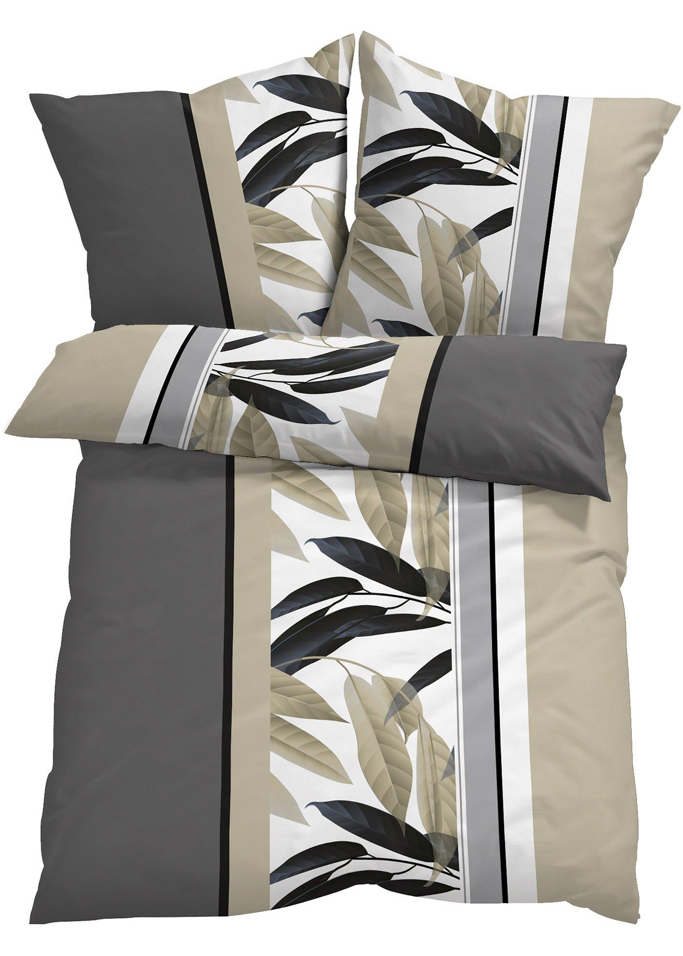 Parure de lit ornée de feuilles