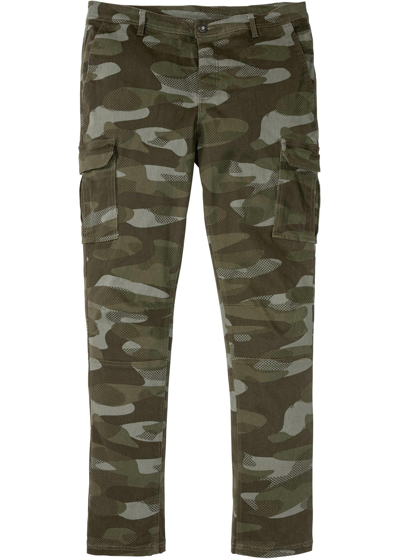 Pantalon cargo extensible Slim Fit, Tapered