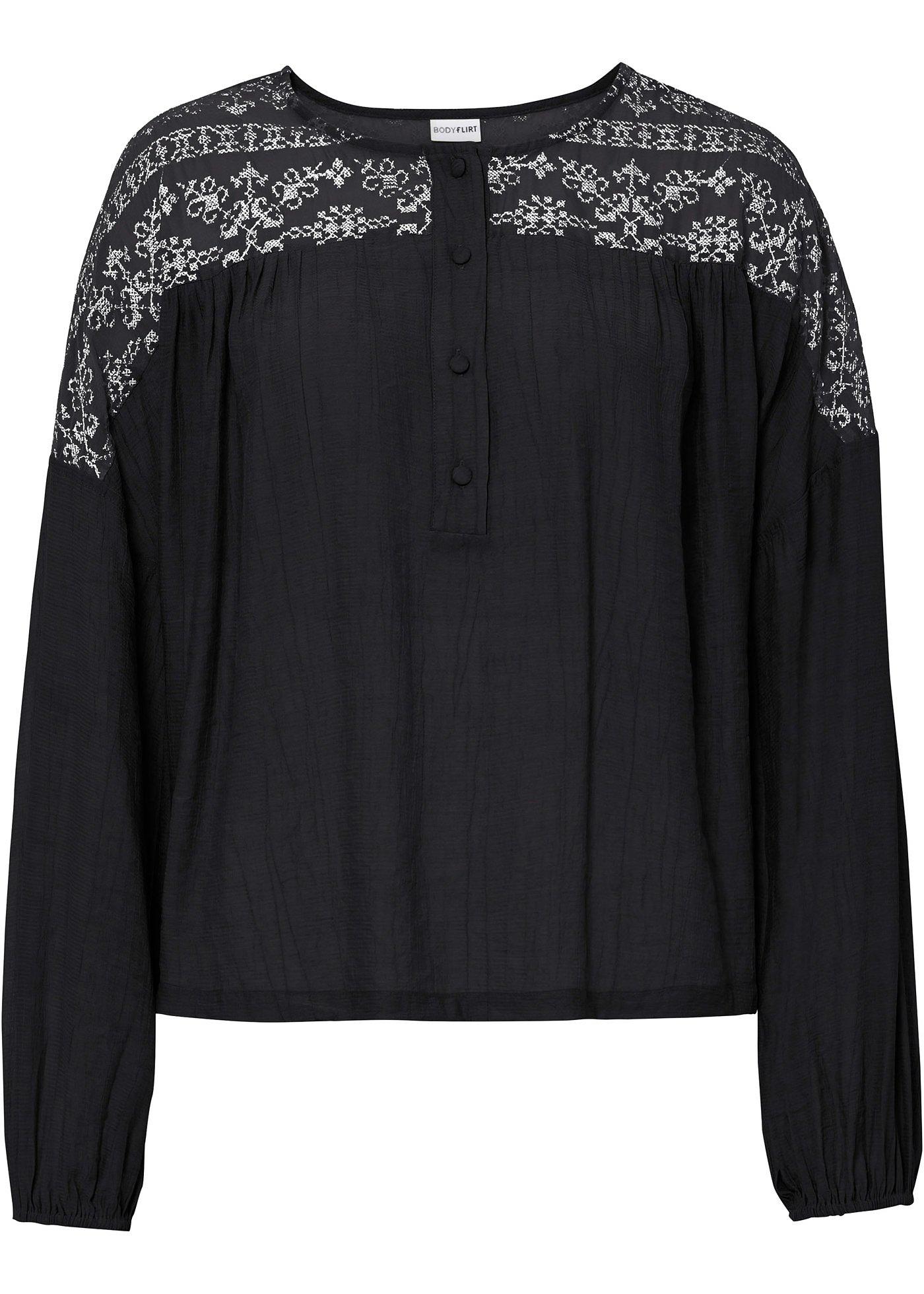 Blouse ample à broderie