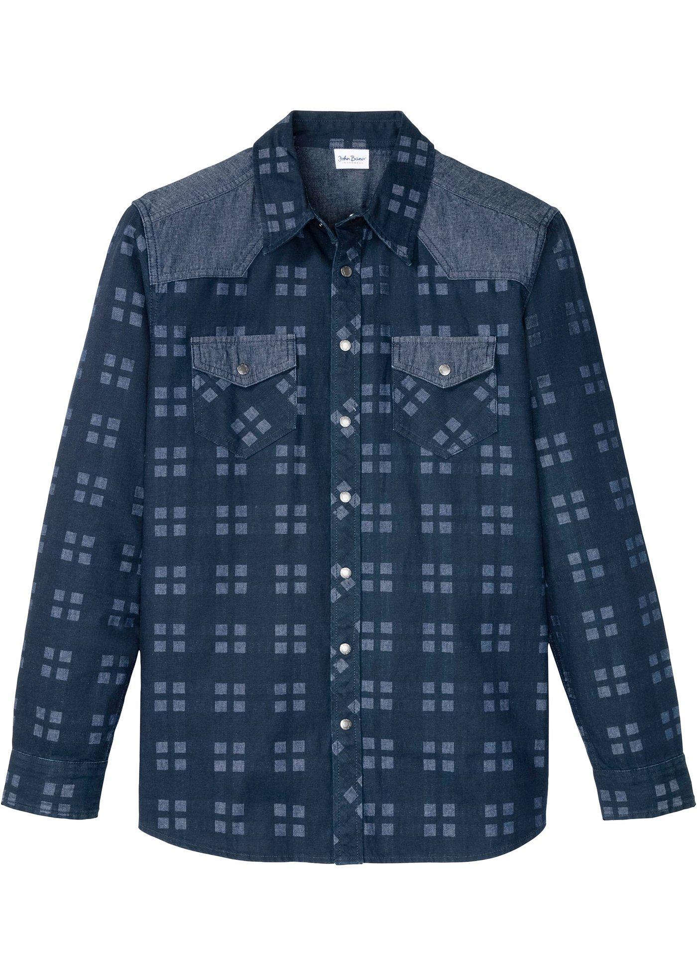 Chemise en jean, manches longues