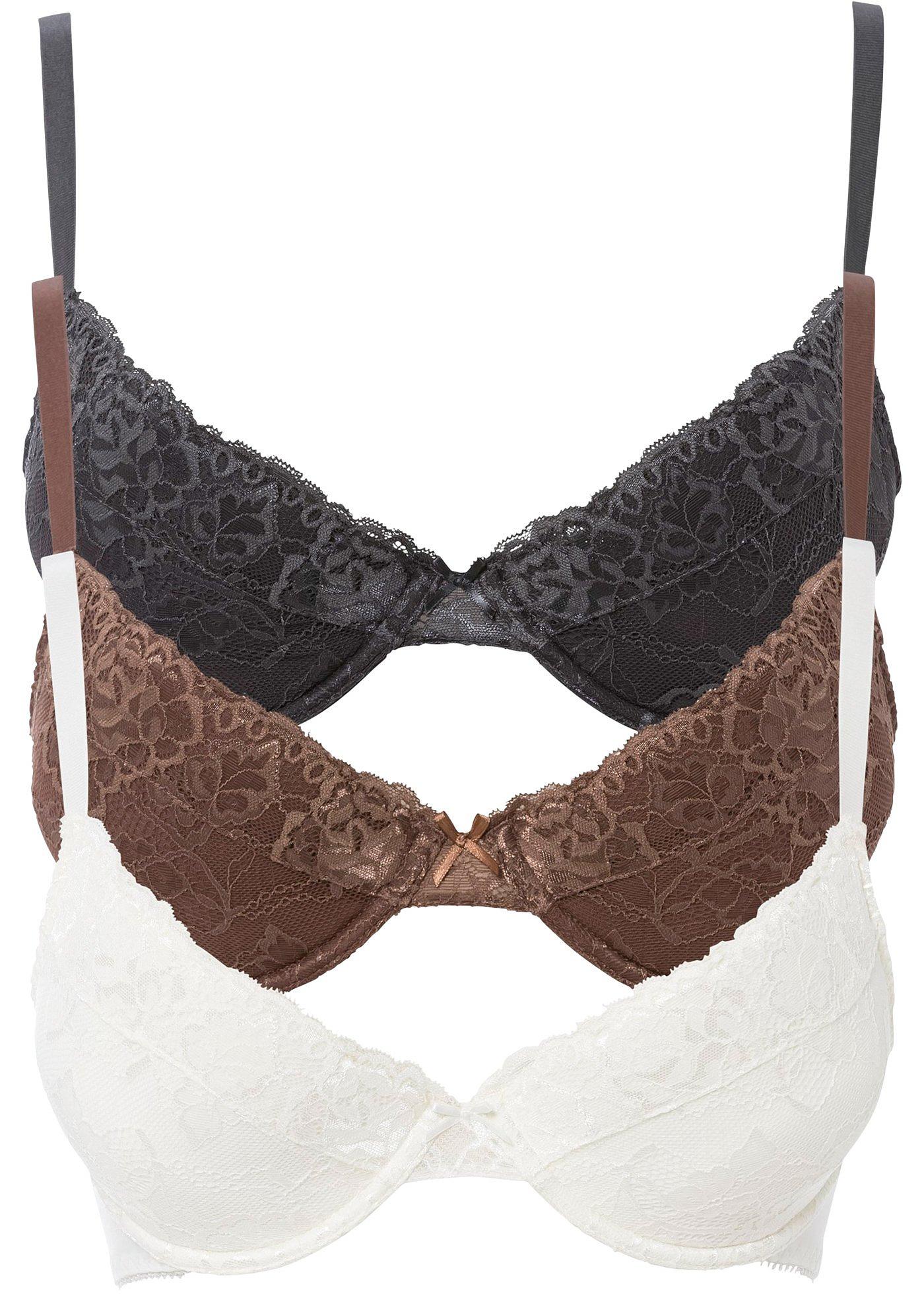 Lot de 3 soutiens-gorge push-up