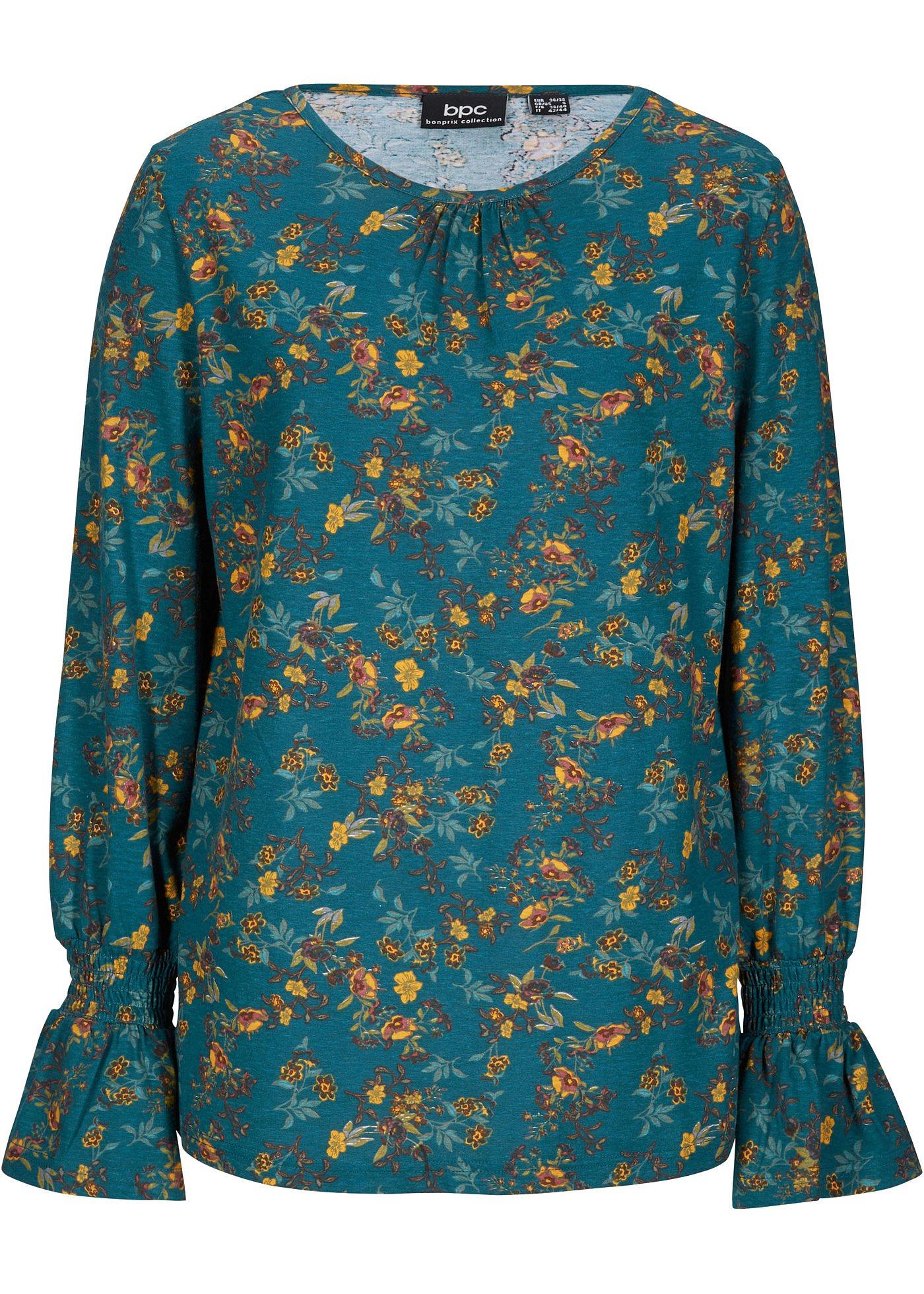 T-shirt blouse à manches volantées