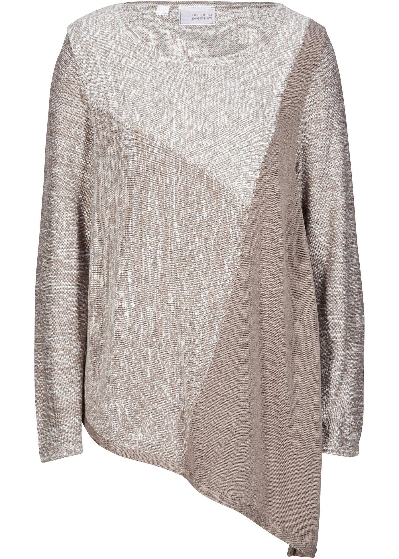 Pull à pans avec cachemire