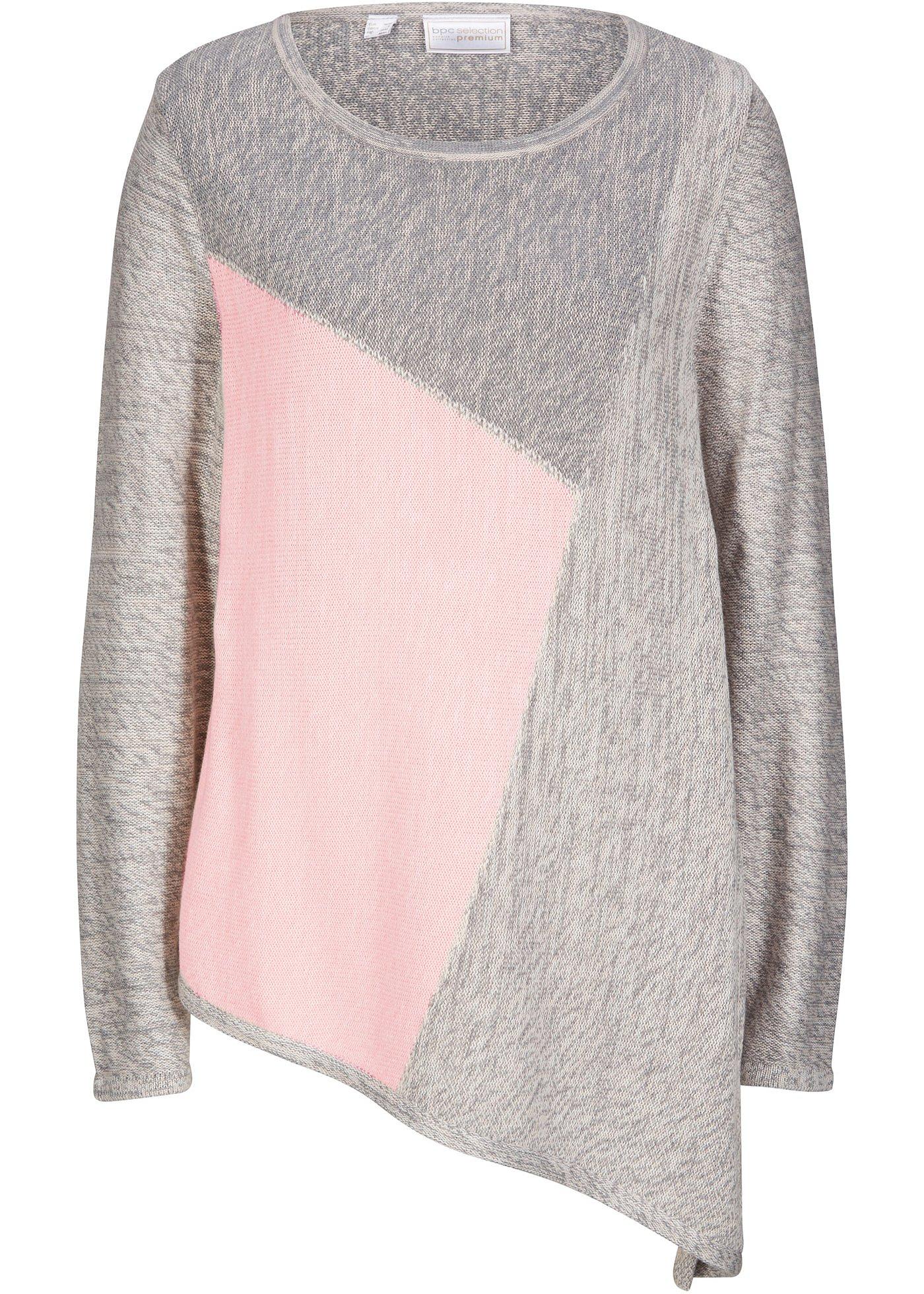 Pull à pans avec cachemire