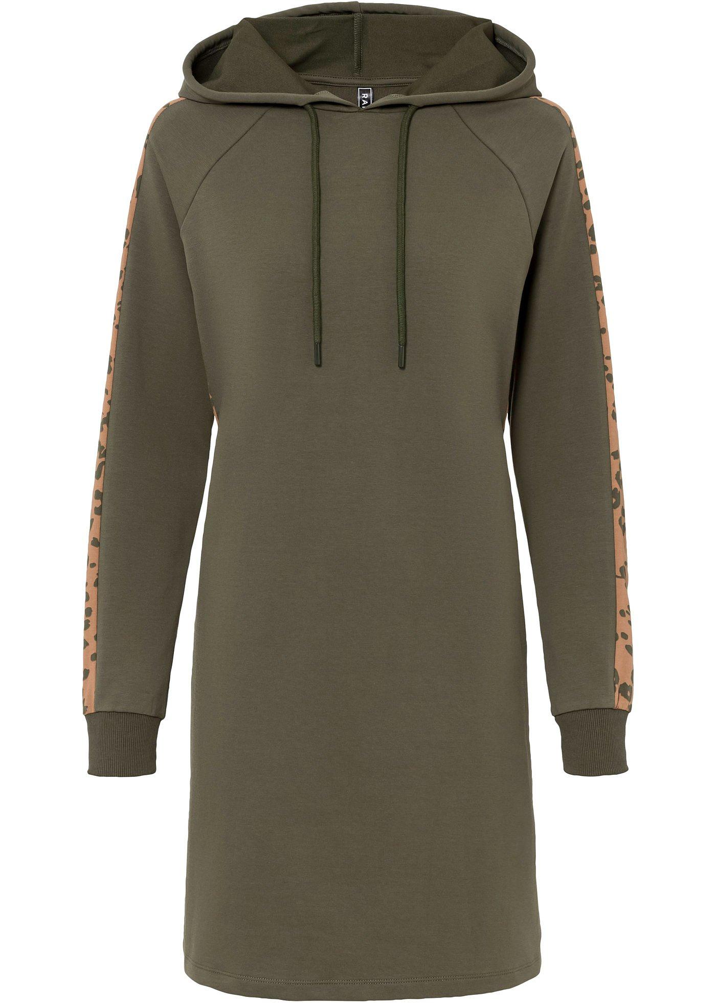 Robe sweat à imprimé léopard