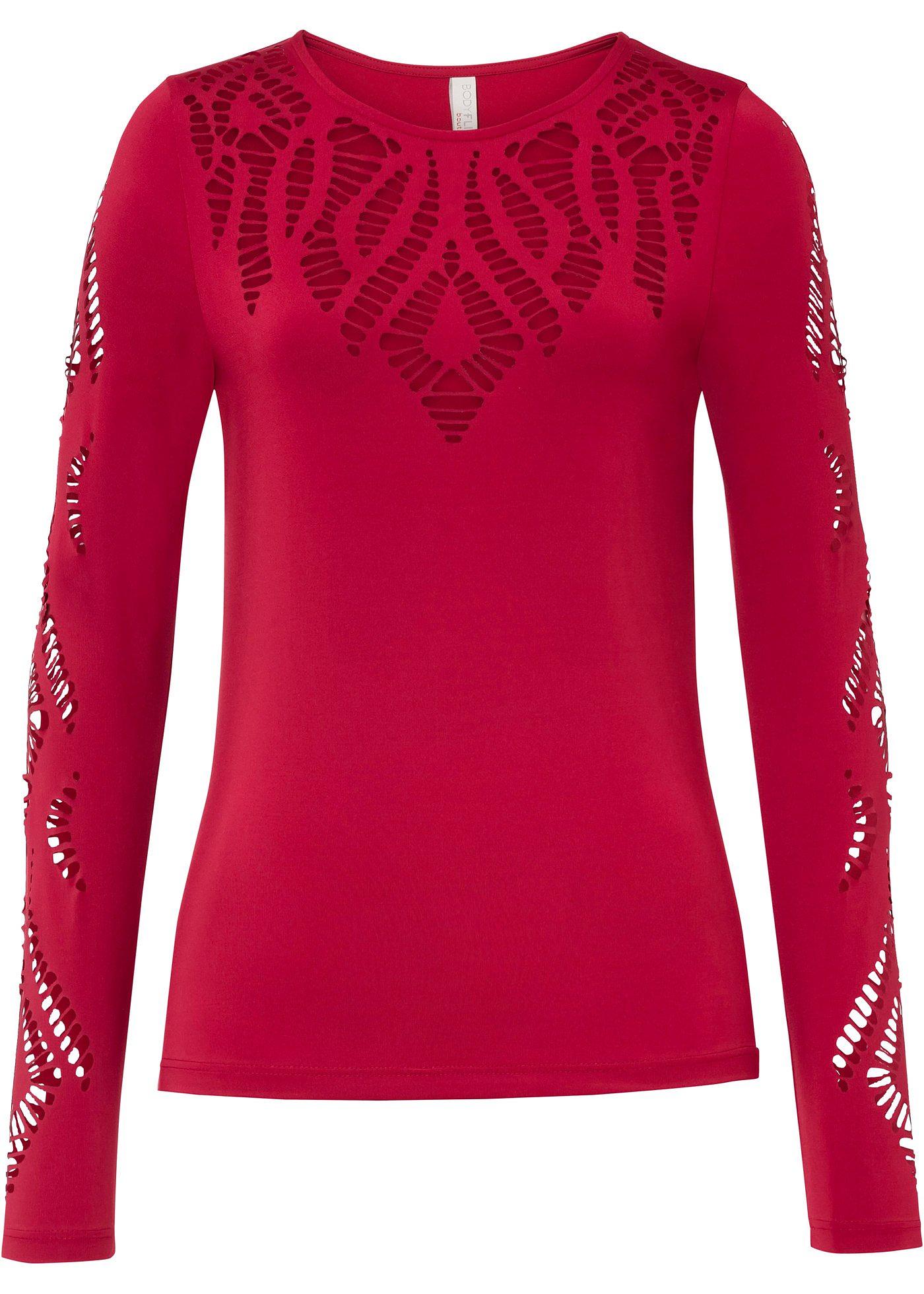 T-shirt manches longues avec découpes