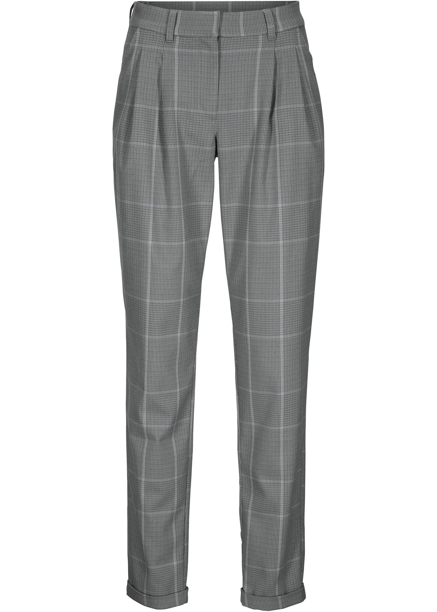 Pantalon slack, à carreaux