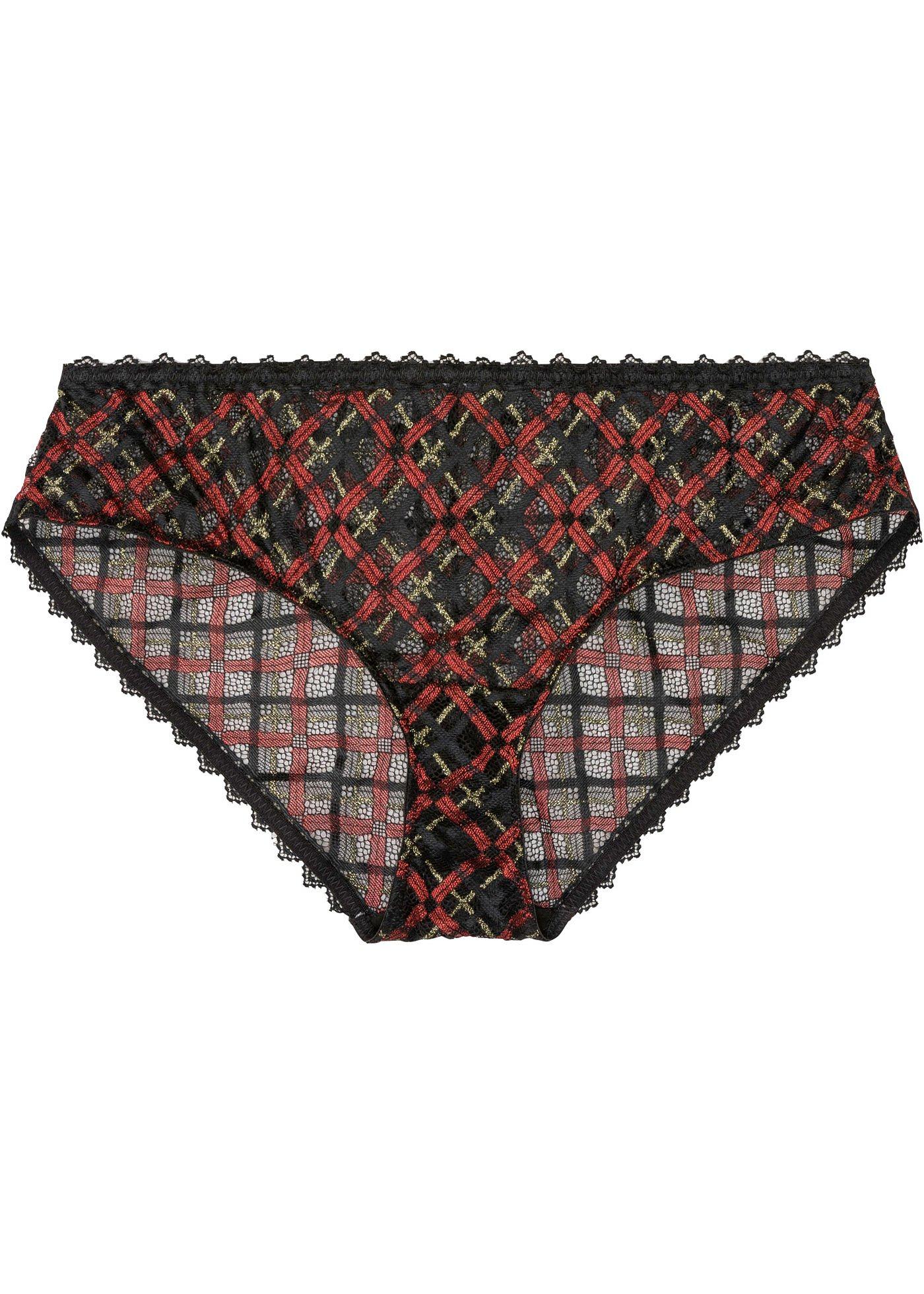 Culotte à dentelle brillante