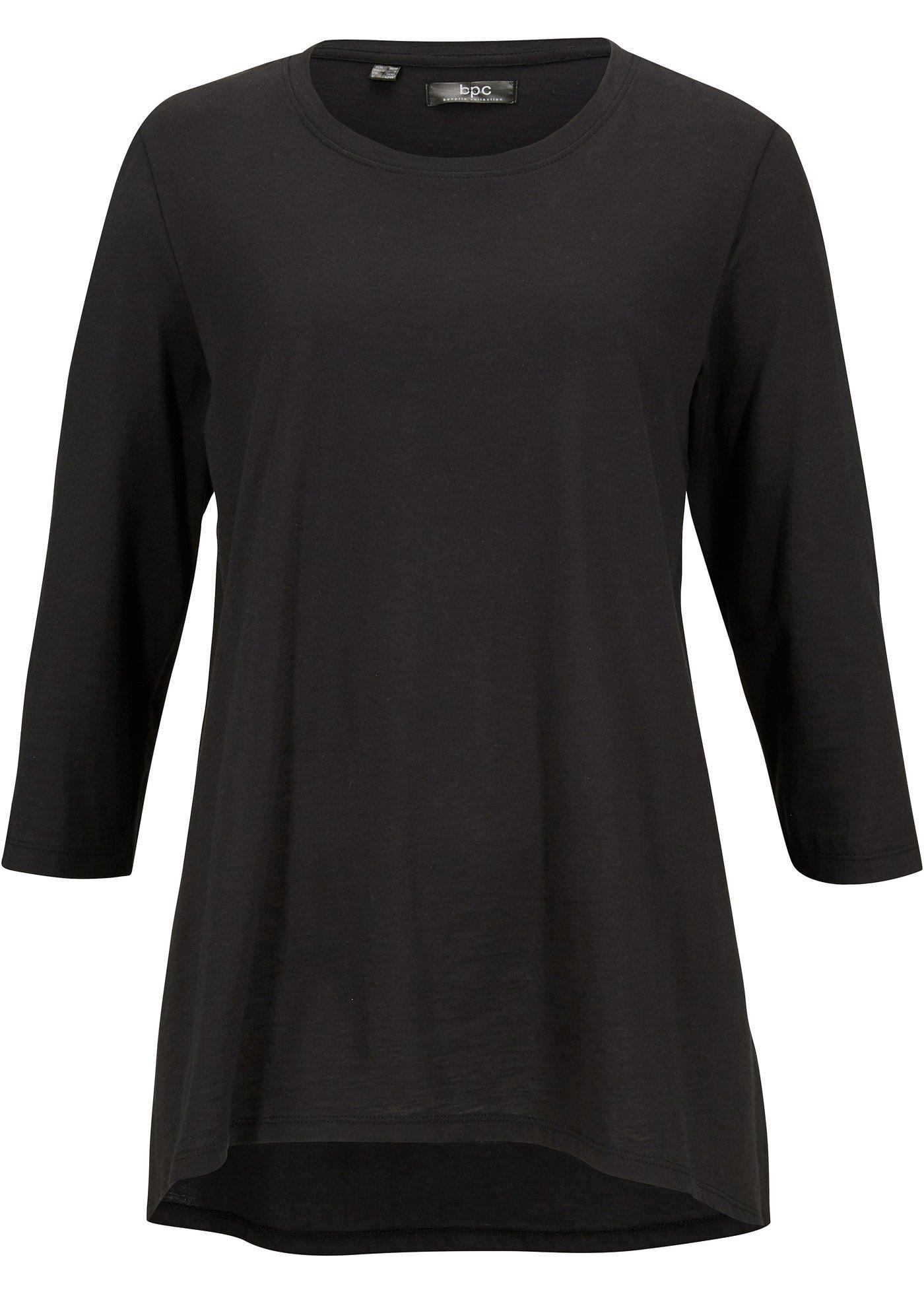 T-shirt manches longues avec base asymétrique