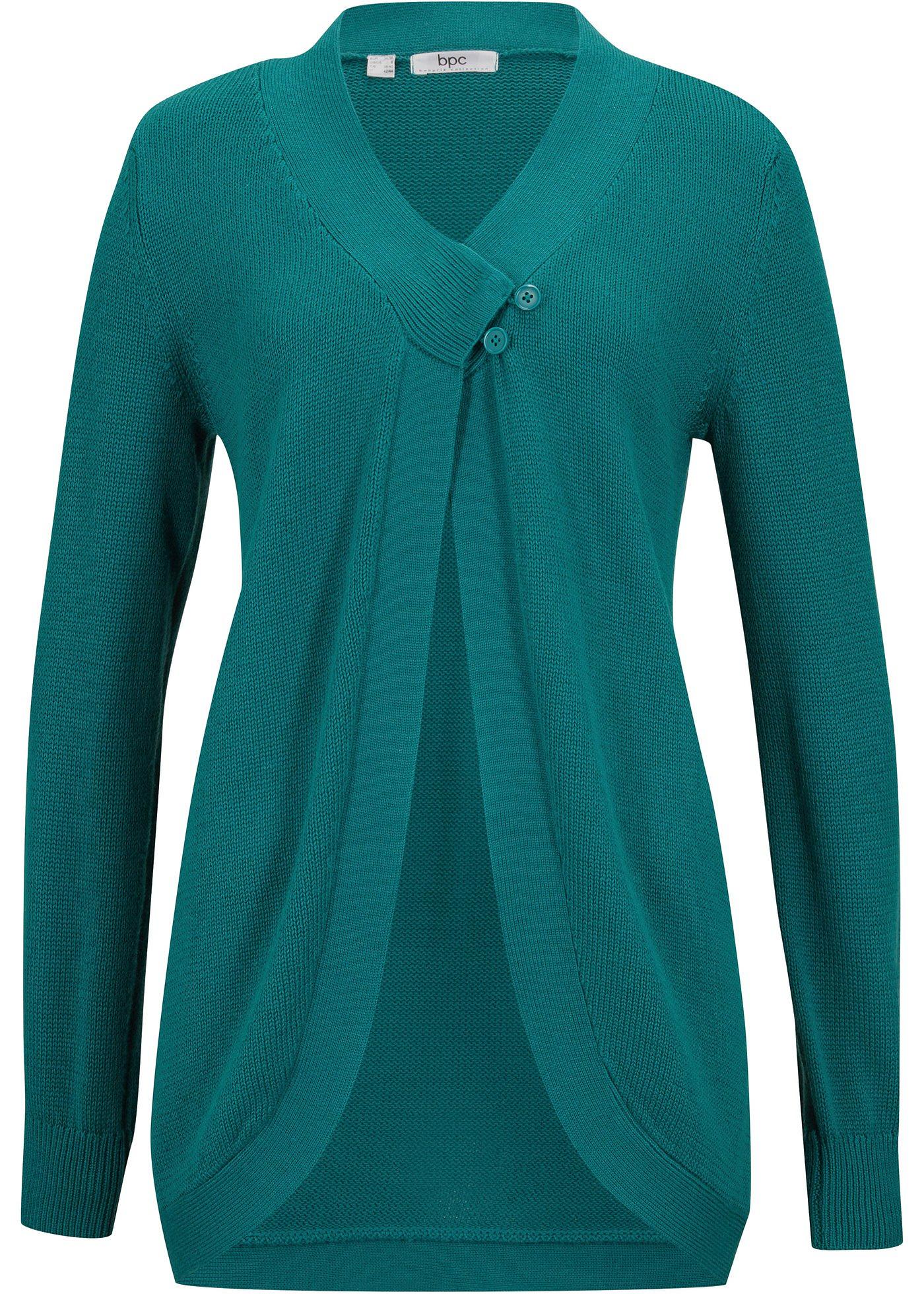 Gilet en maille avec base arrondie