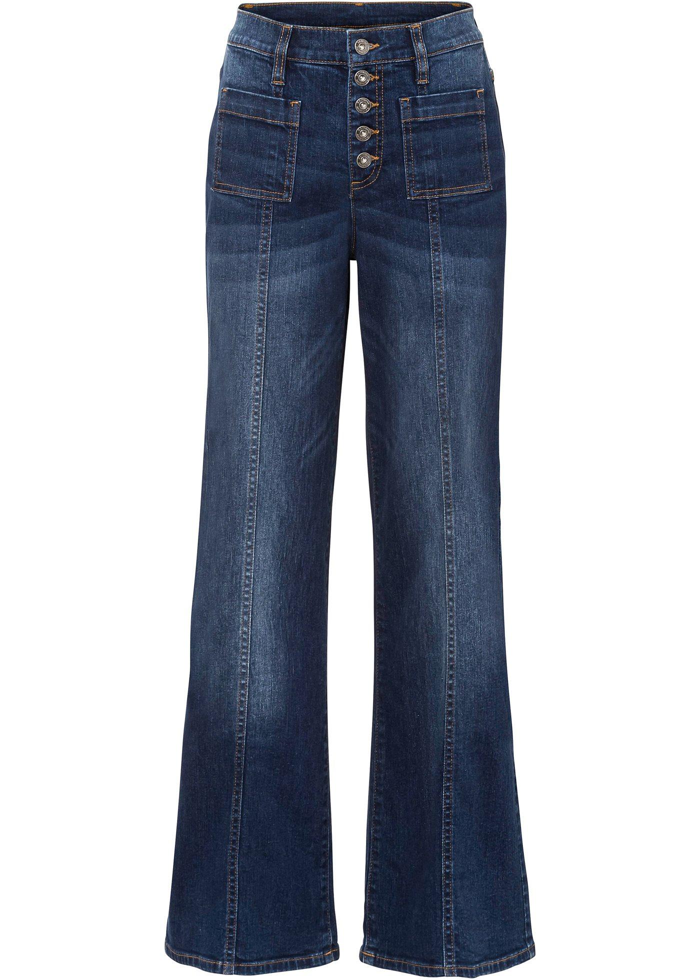 Jean Marlène avec coutures d'empiècement en coton bio