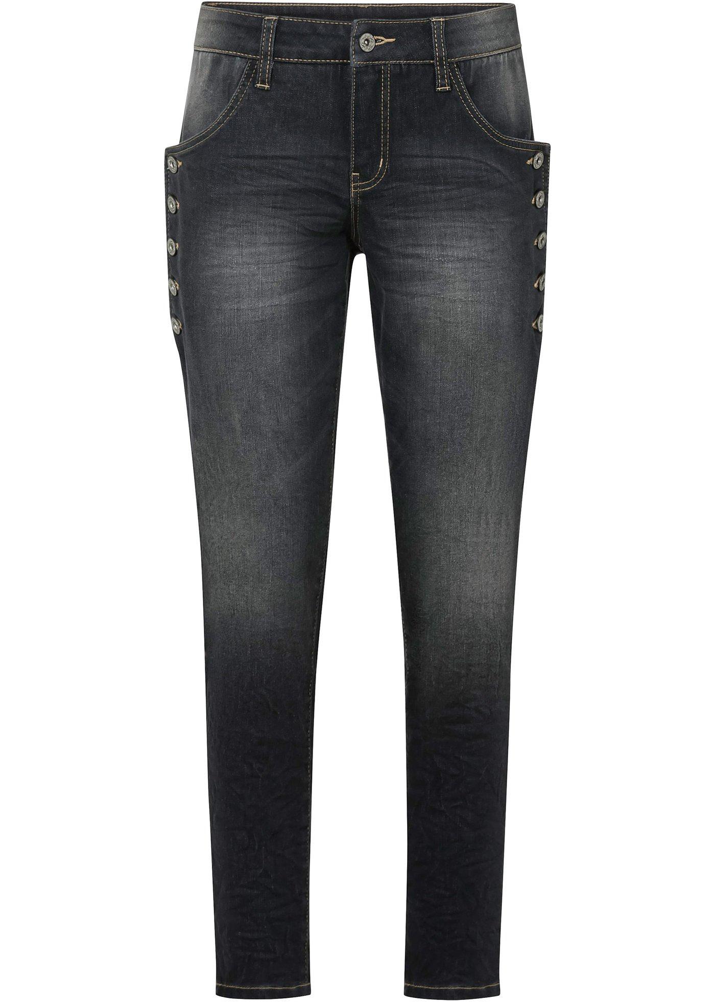 Jean Boyfriend avec détail bouton et fonction thermo