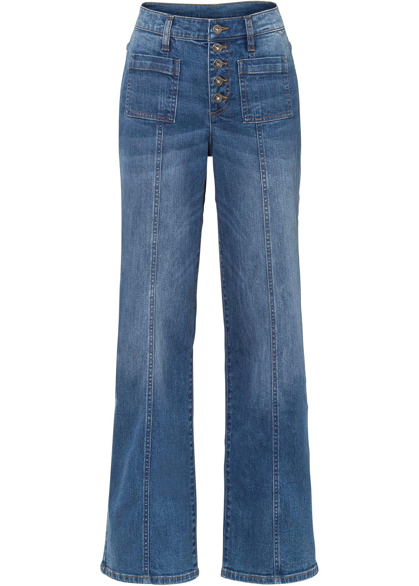 Jean Marlène avec coutures d'empiècement en coton bio