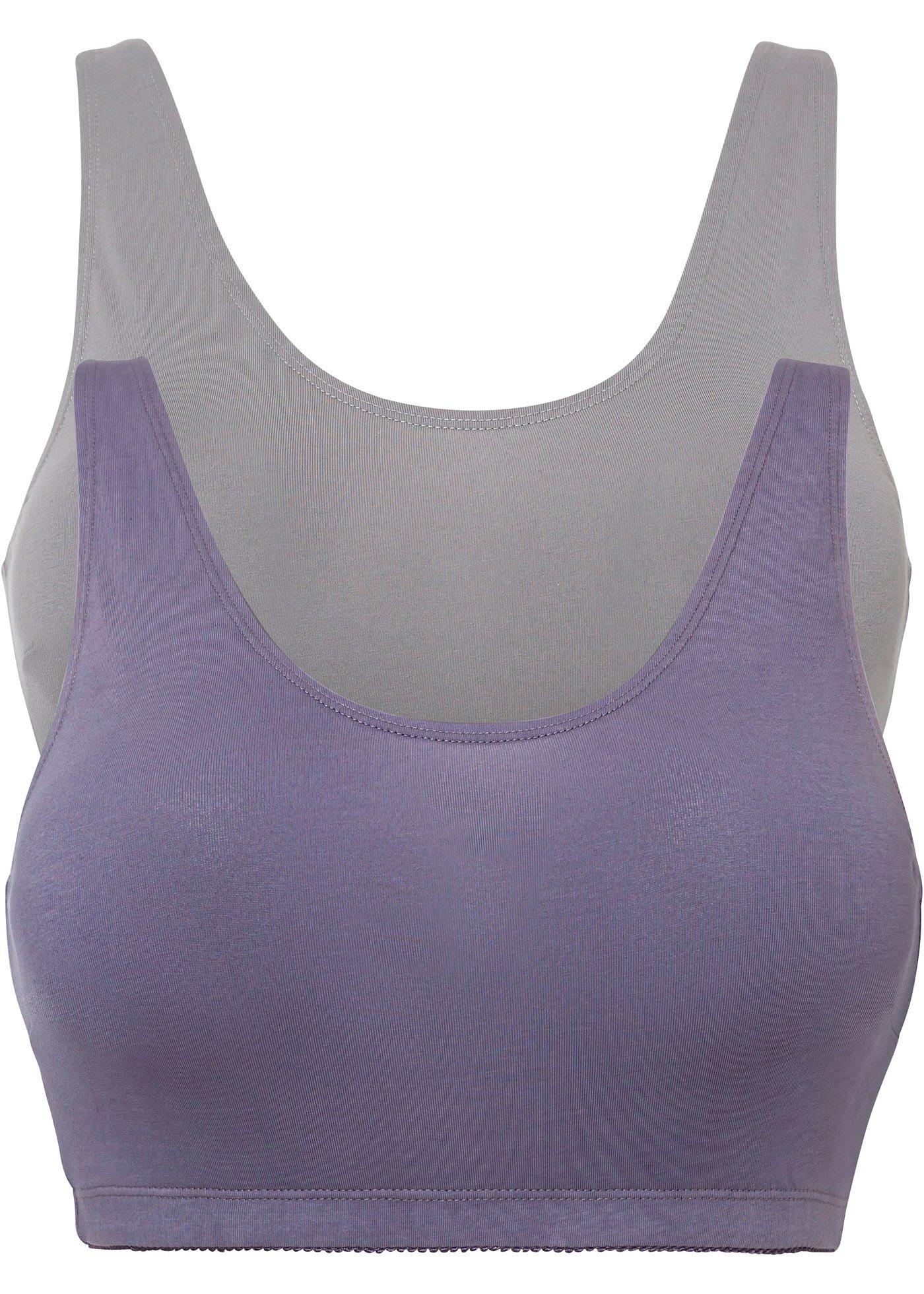Lot de 2 brassières avec coton bio