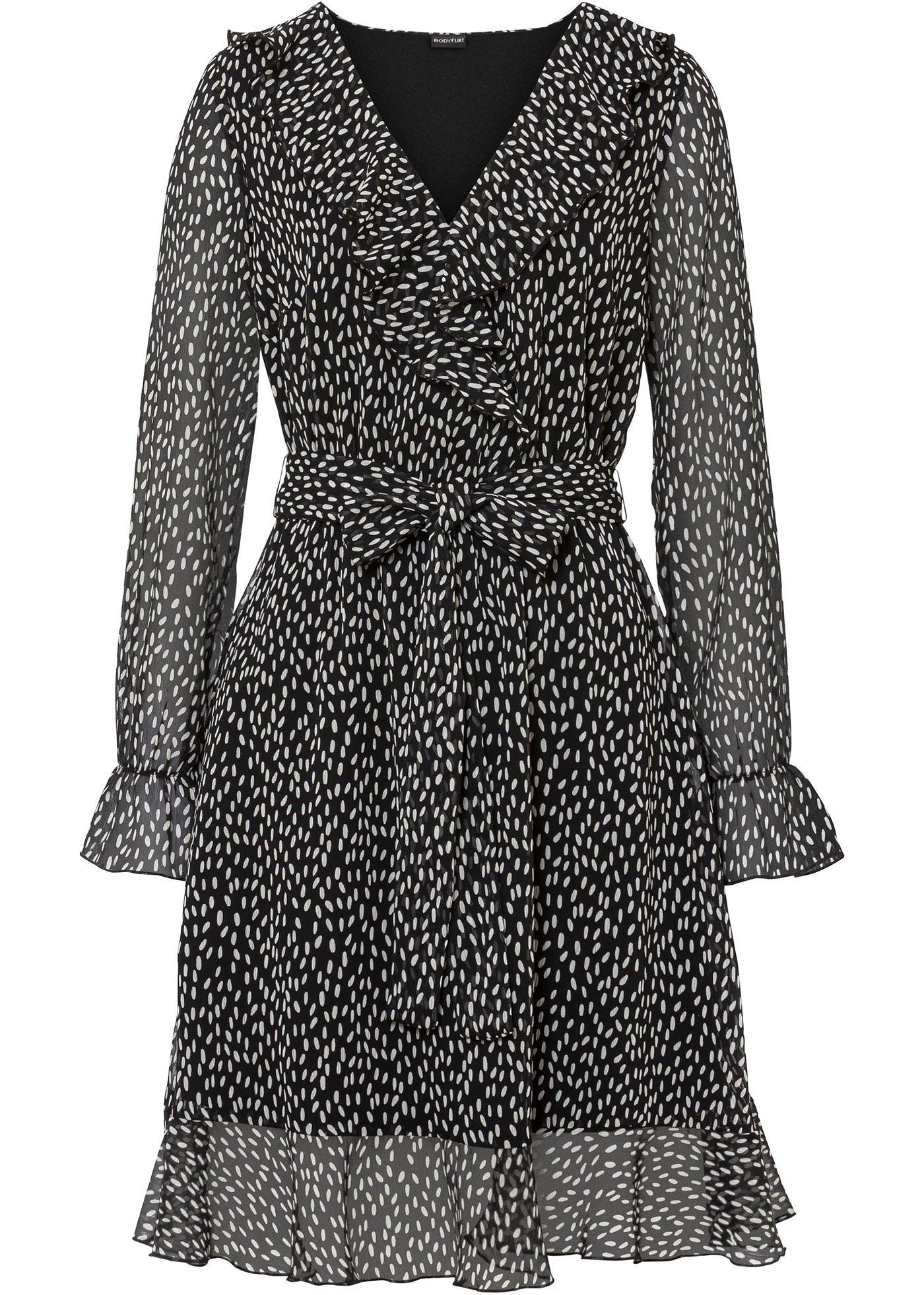 Robe à volants avec polyester recyclé