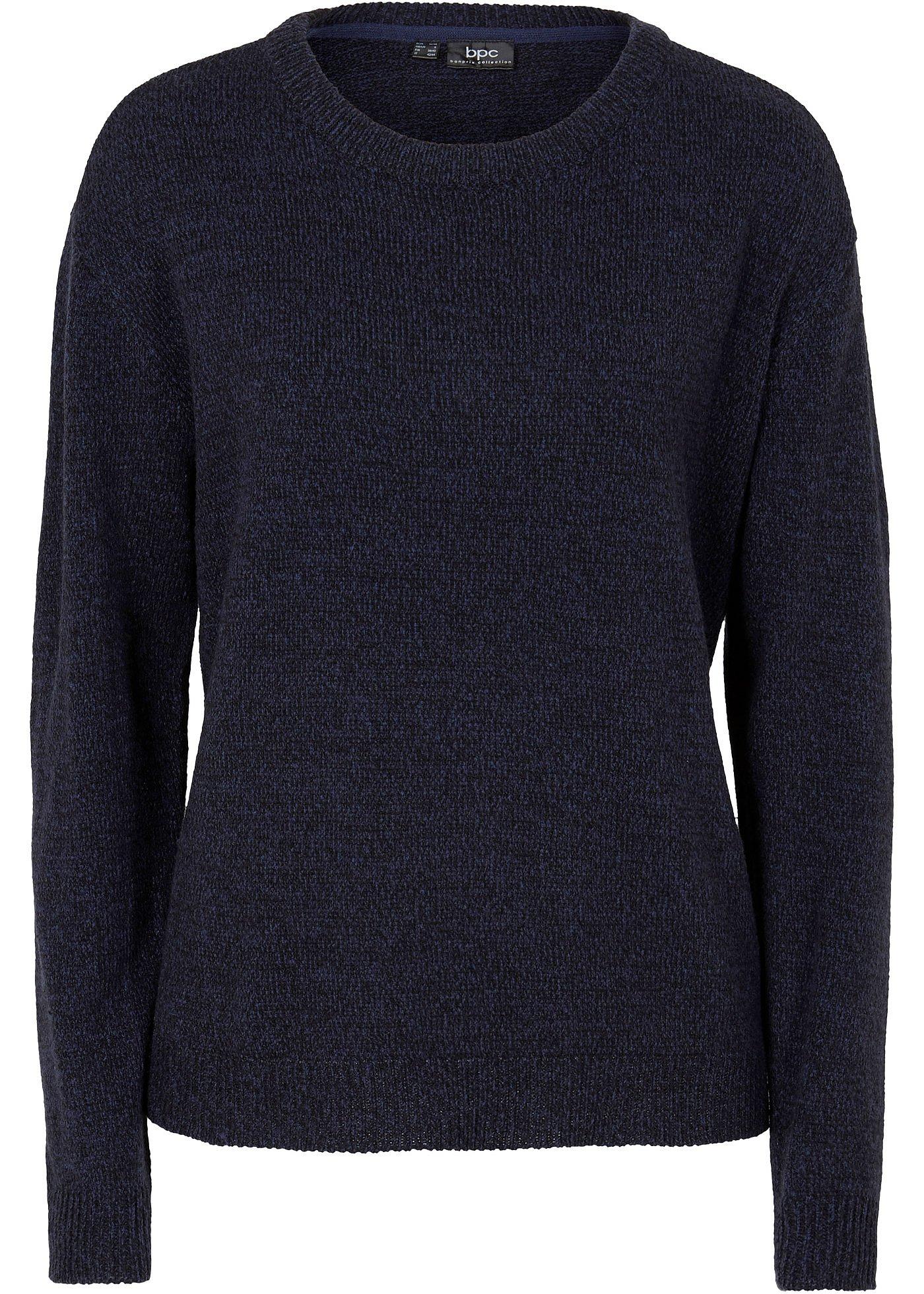 Pull en maille chiné à col rond