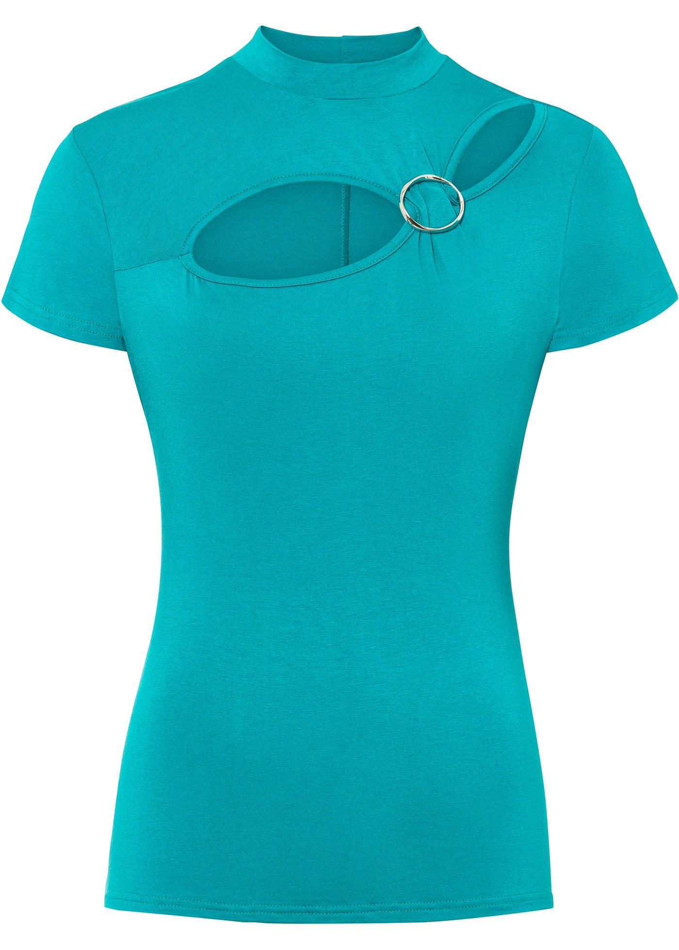 T-shirt à découpes avec détail anneau