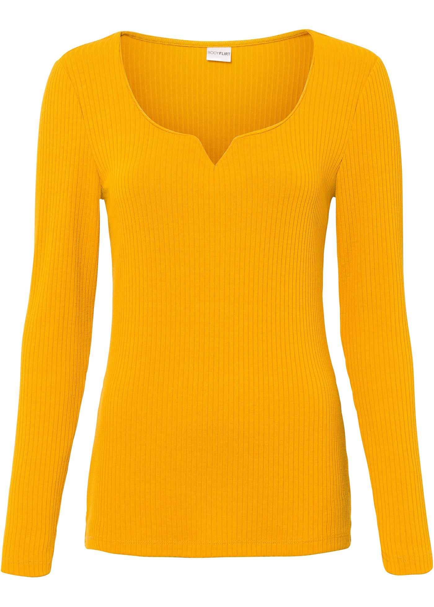 T-shirt manches longues côtelé