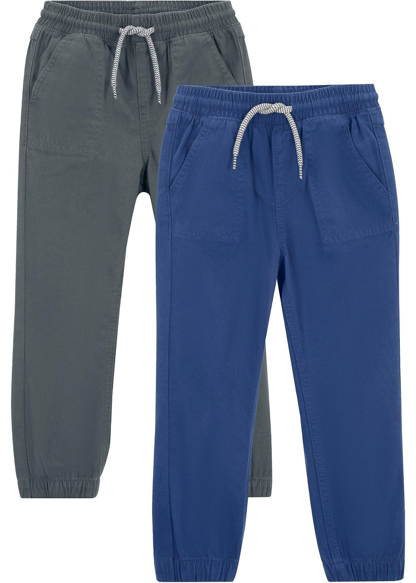 Lot de 2 pantalons garçon en twill de coton