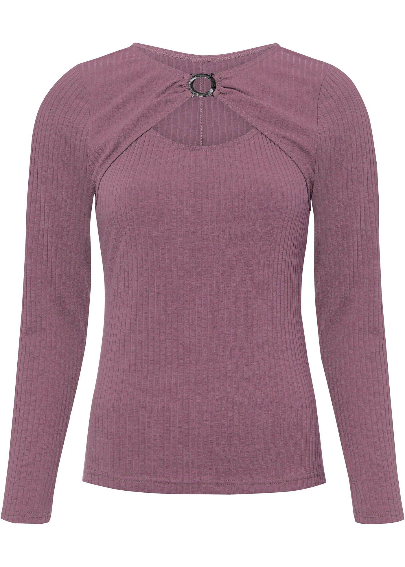 T-shirt manches longues avec détail anneau