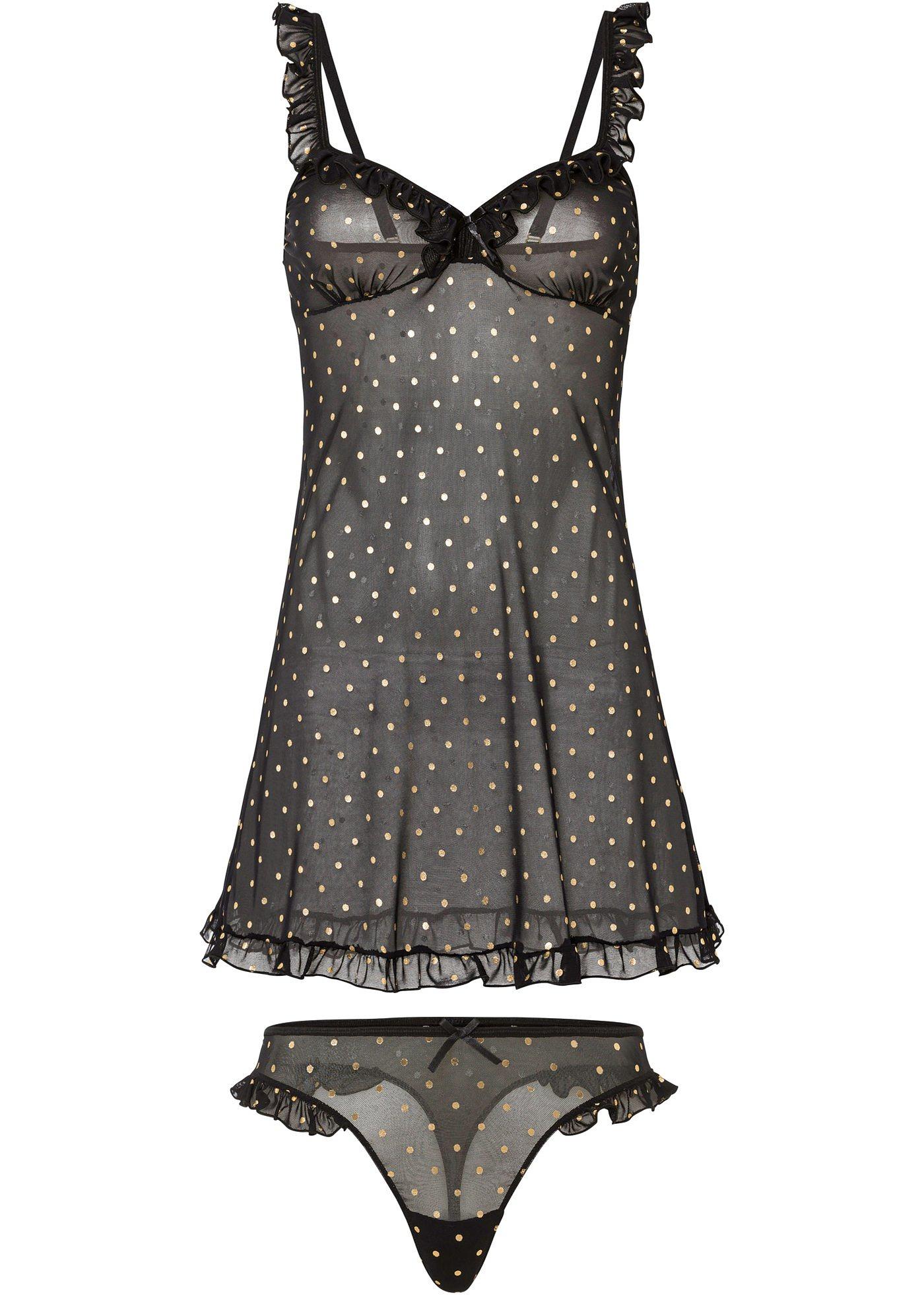 Babydoll et string (Ens. 2 pces.)