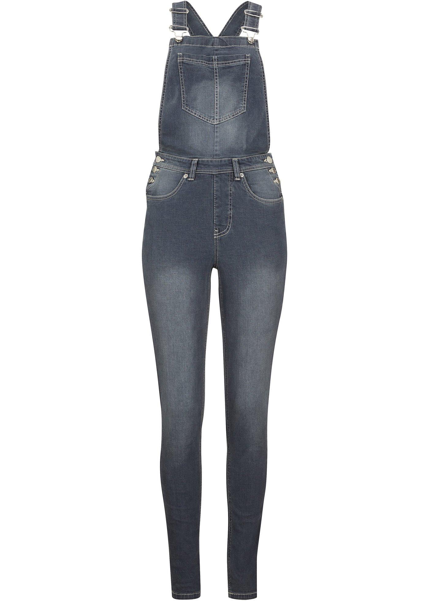 Salopette en jean push-up, Skinny