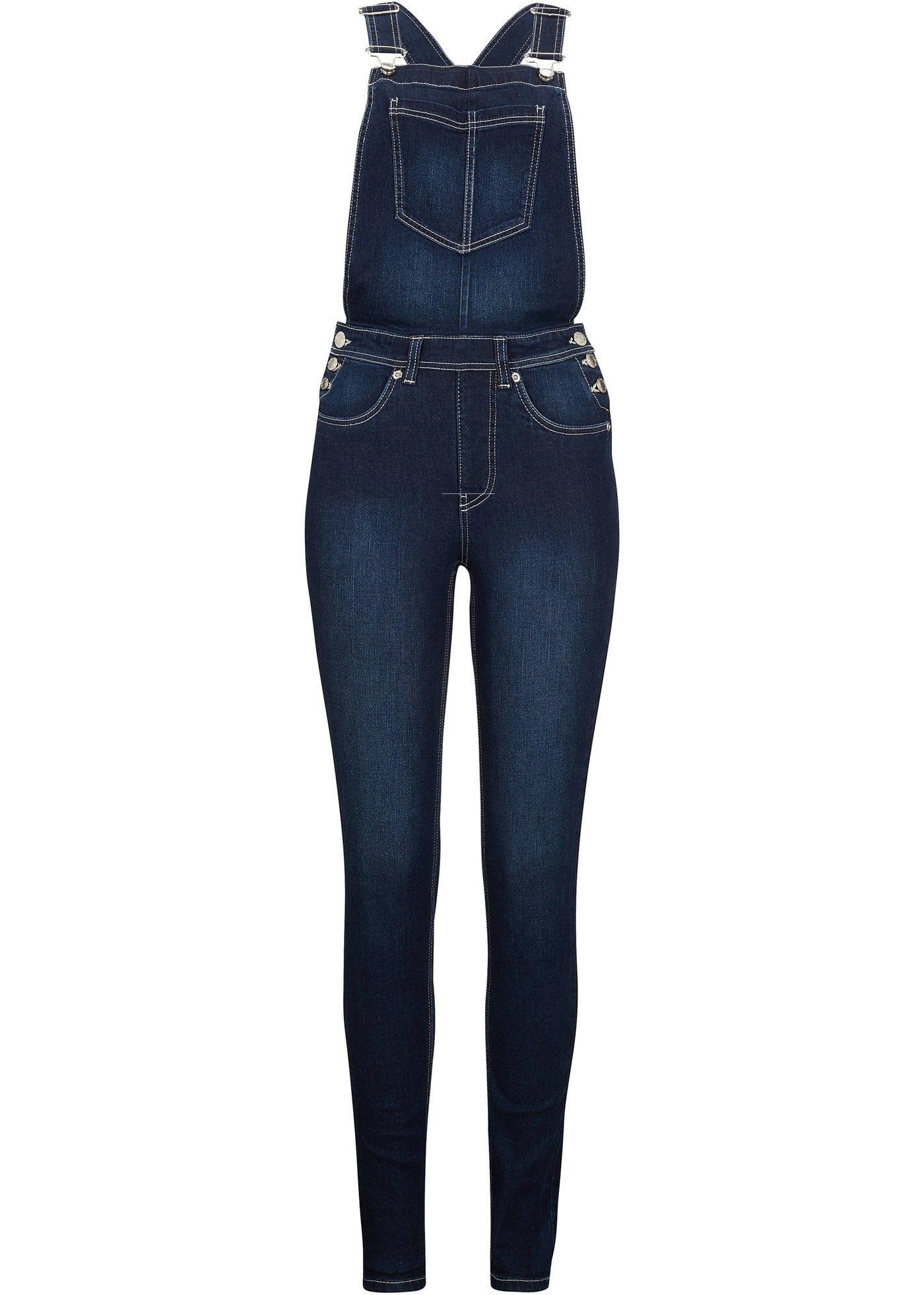 Salopette en jean push-up, Skinny