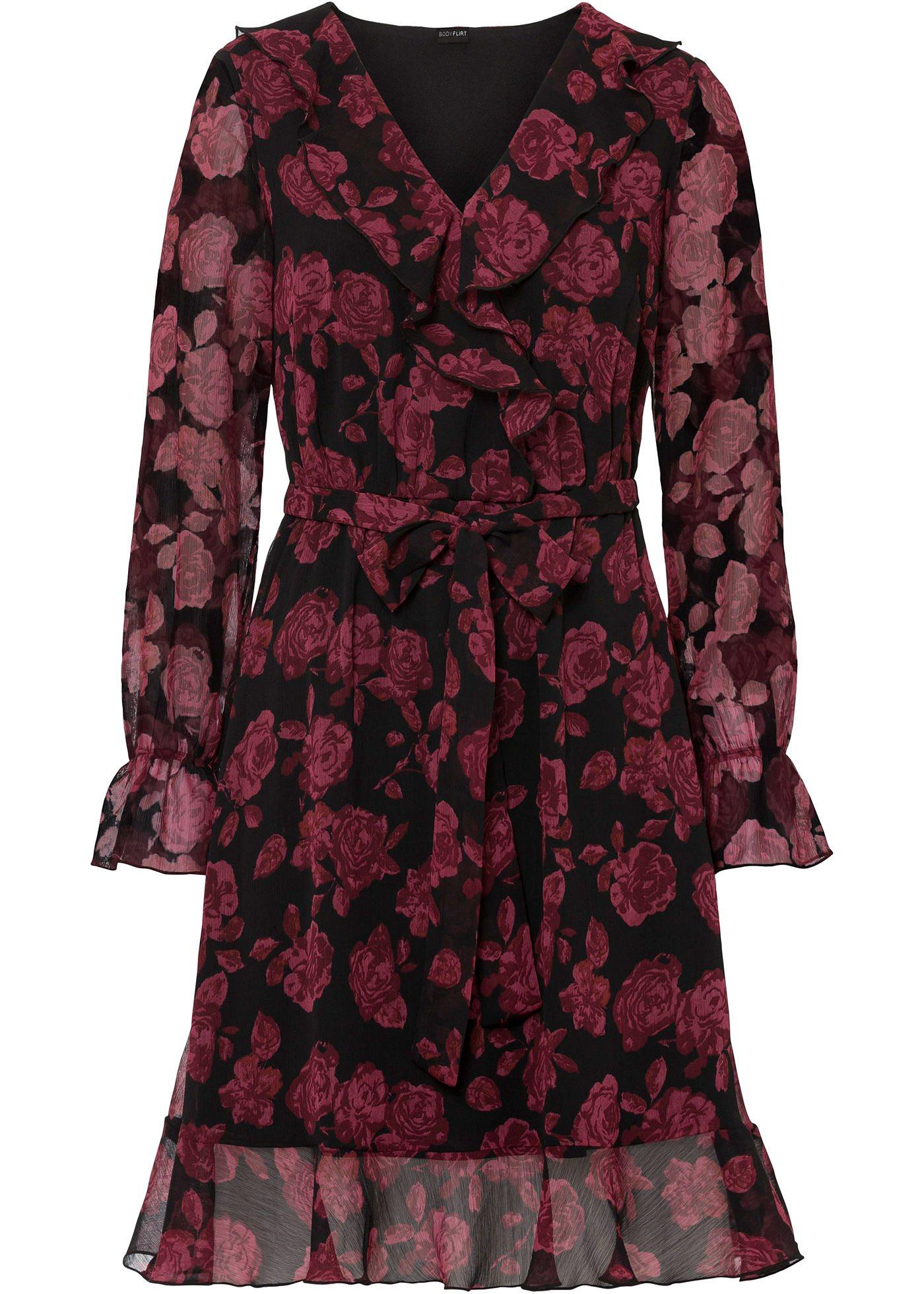 Robe à volants avec polyester recyclé