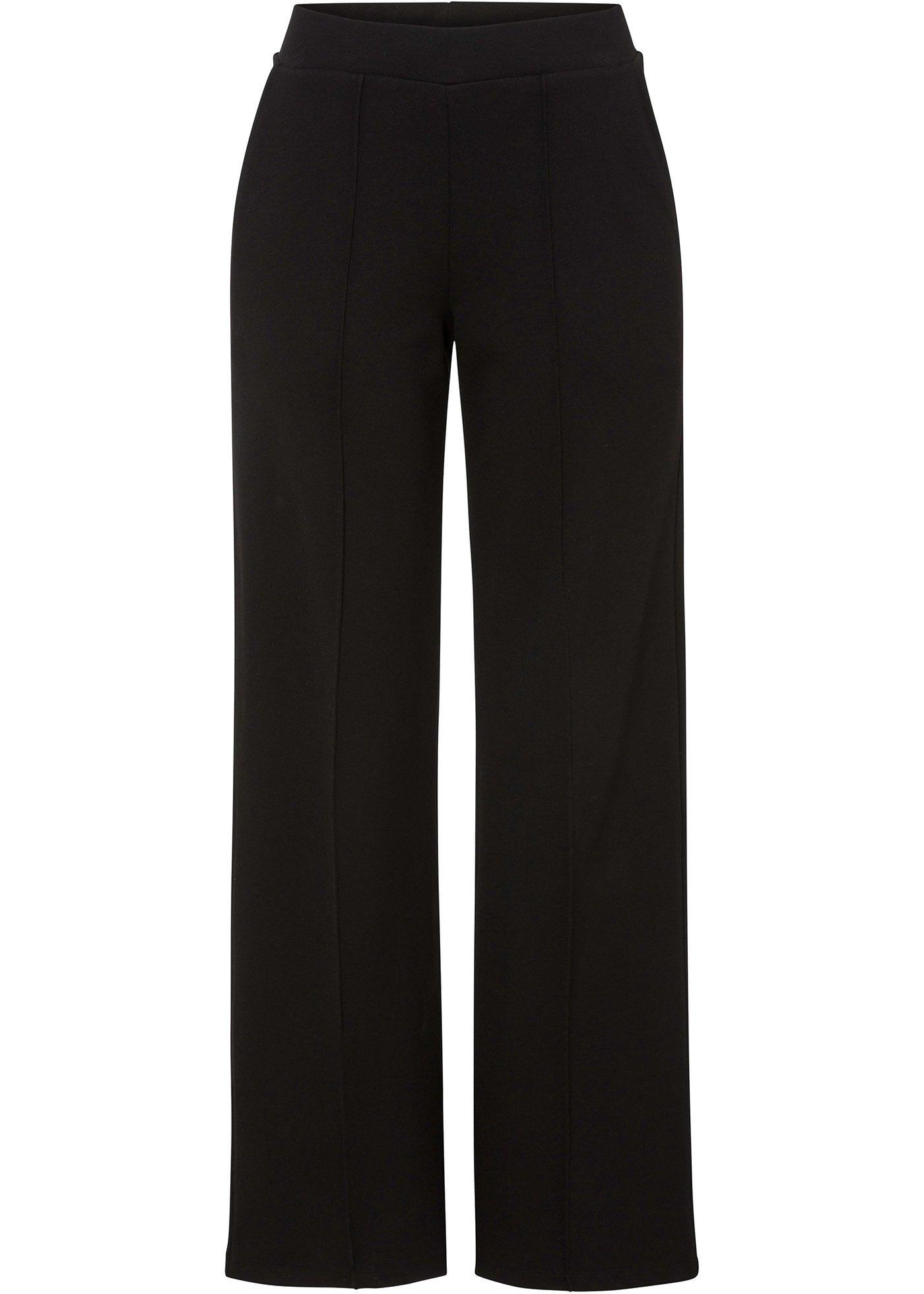 Pantalon en jersey, jambes larges