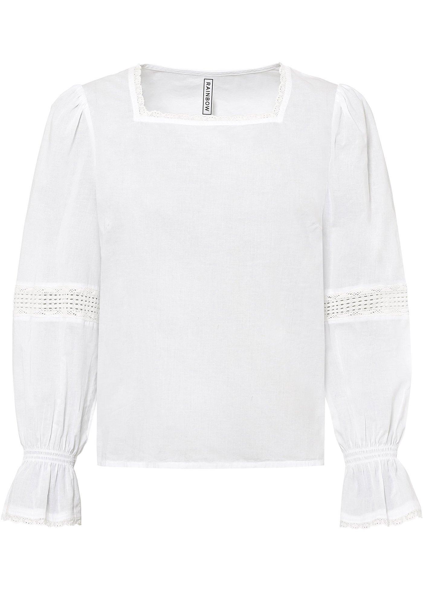 Blouse à encolure carrée