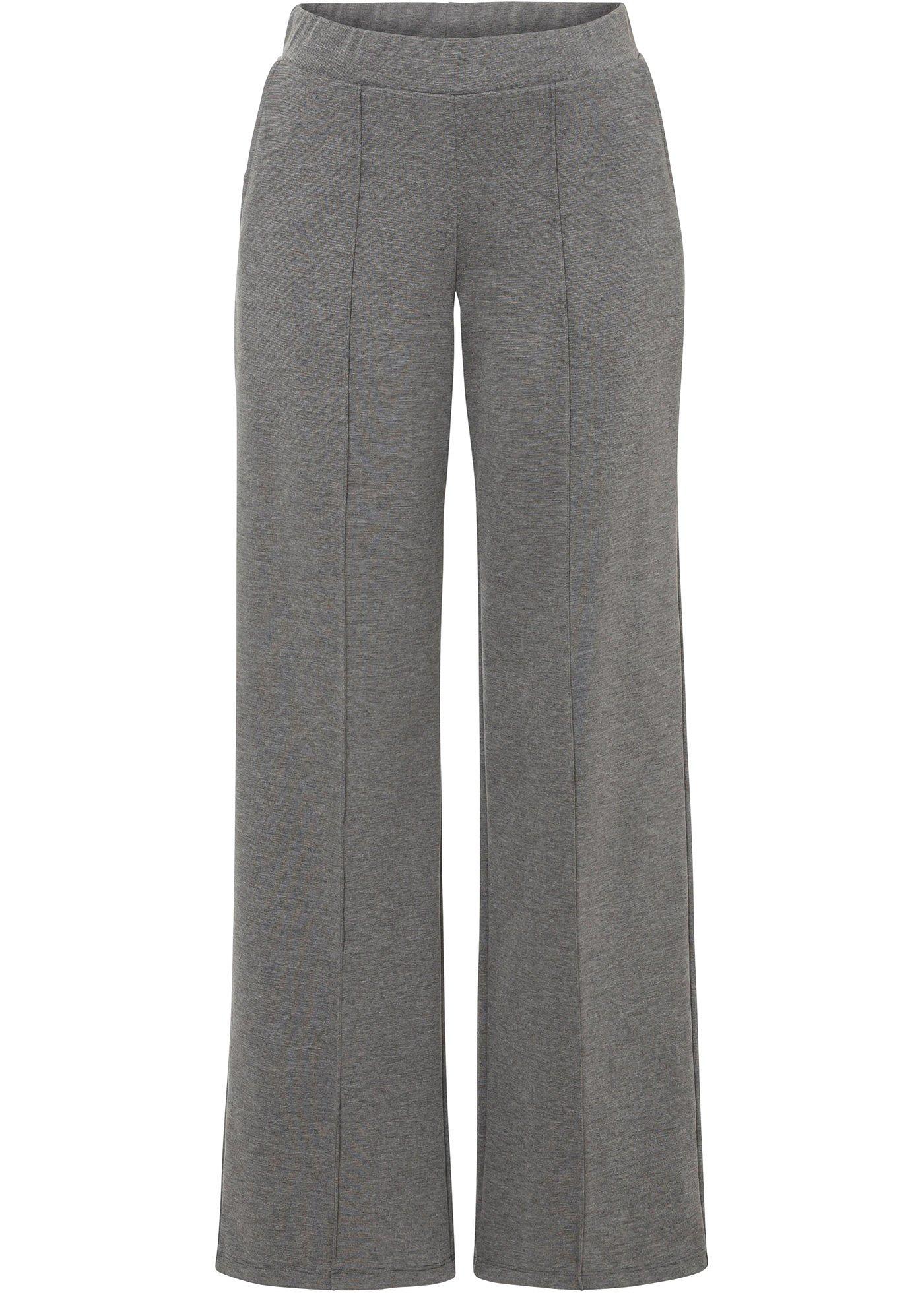 Pantalon en jersey, jambes larges