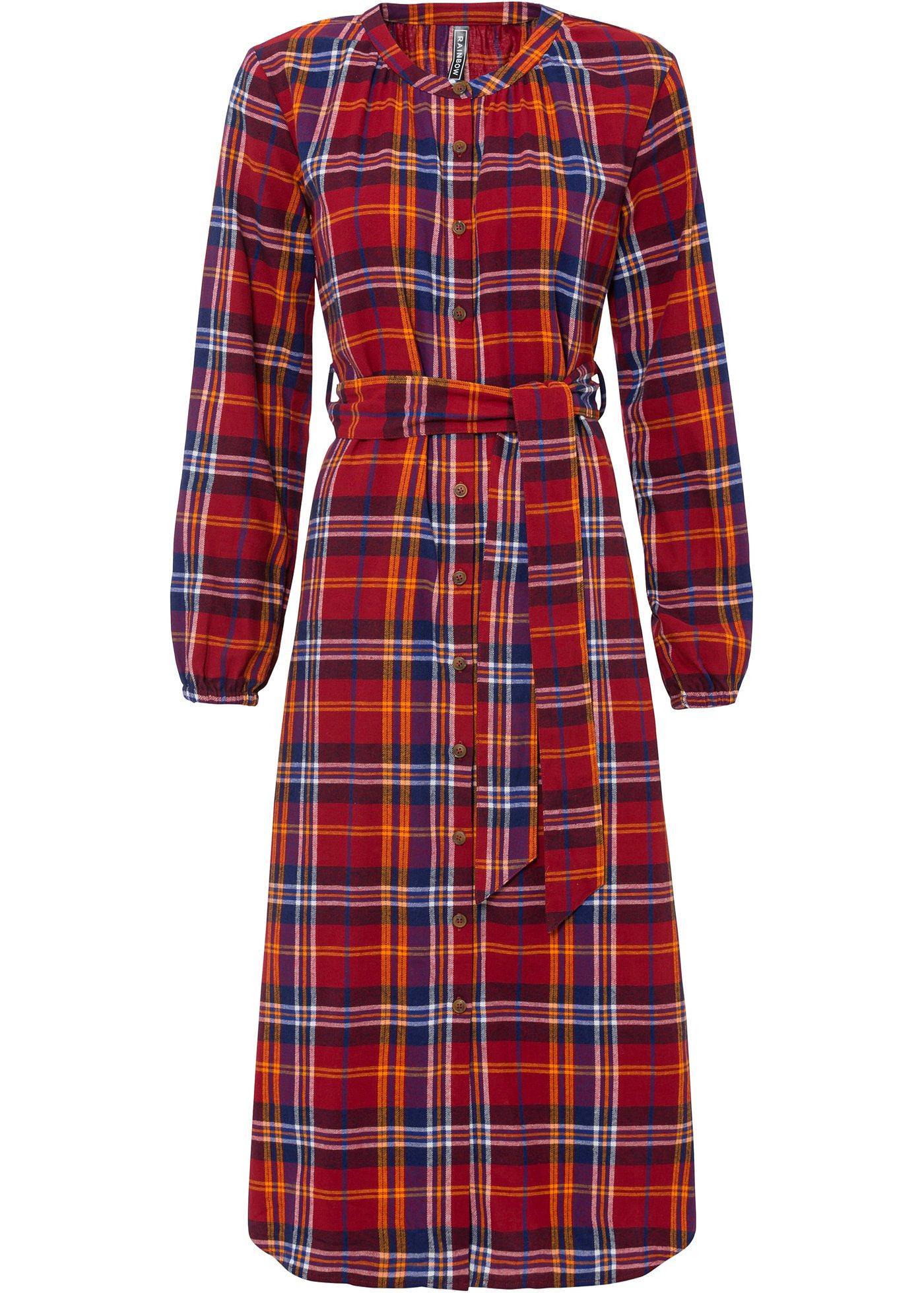 Robe-chemise en flanelle