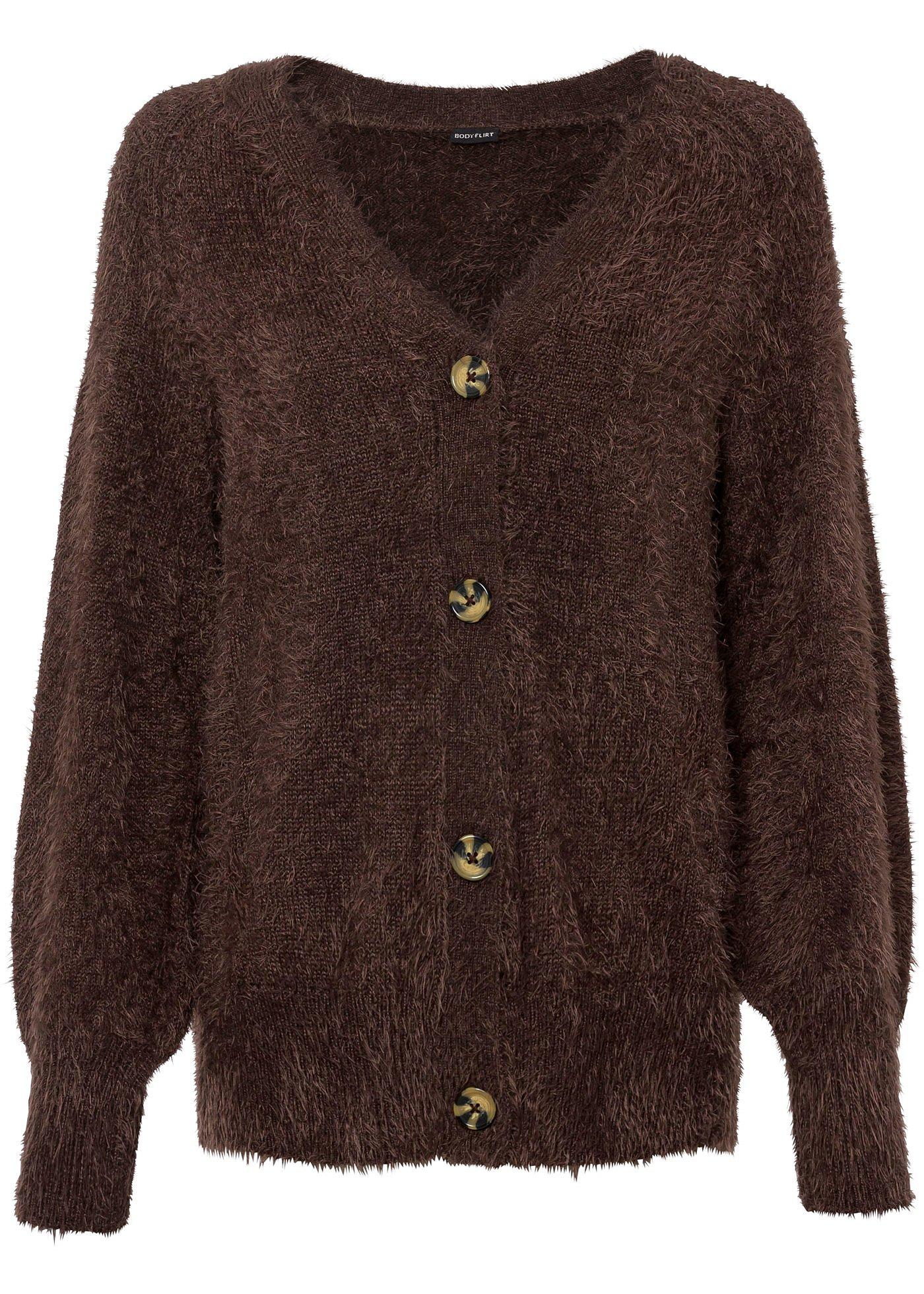 Gilet en maille duveteux